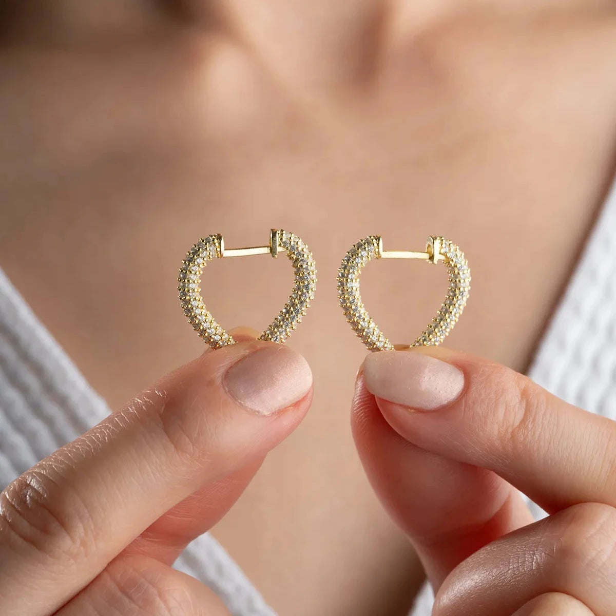 HEART ZİRKON KÜPE | 925 GÜMÜŞ