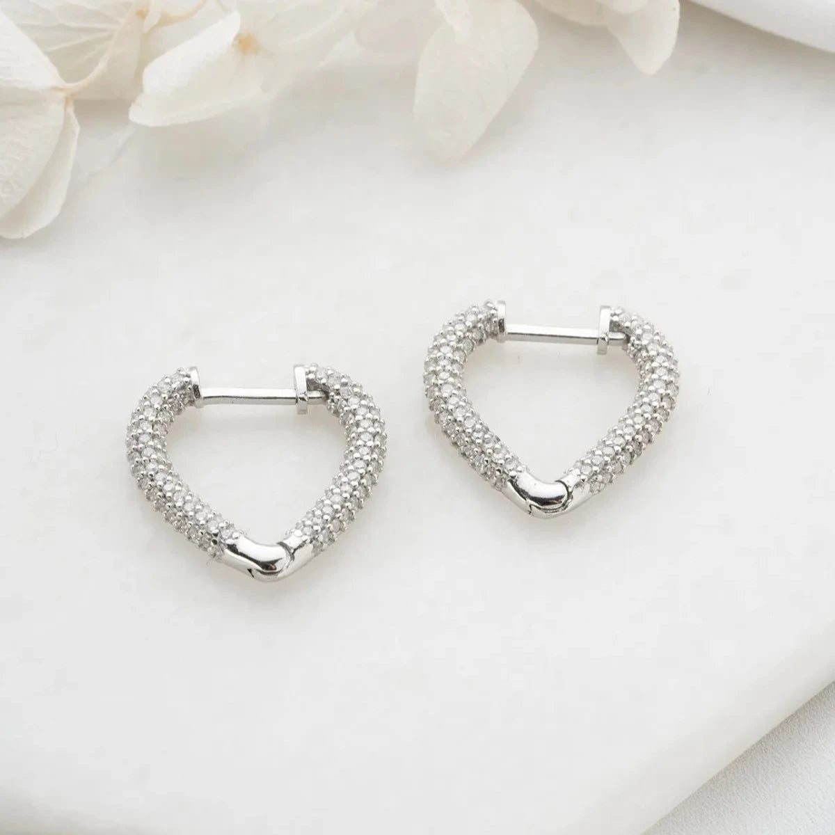 HEART ZİRKON KÜPE | 925 GÜMÜŞ