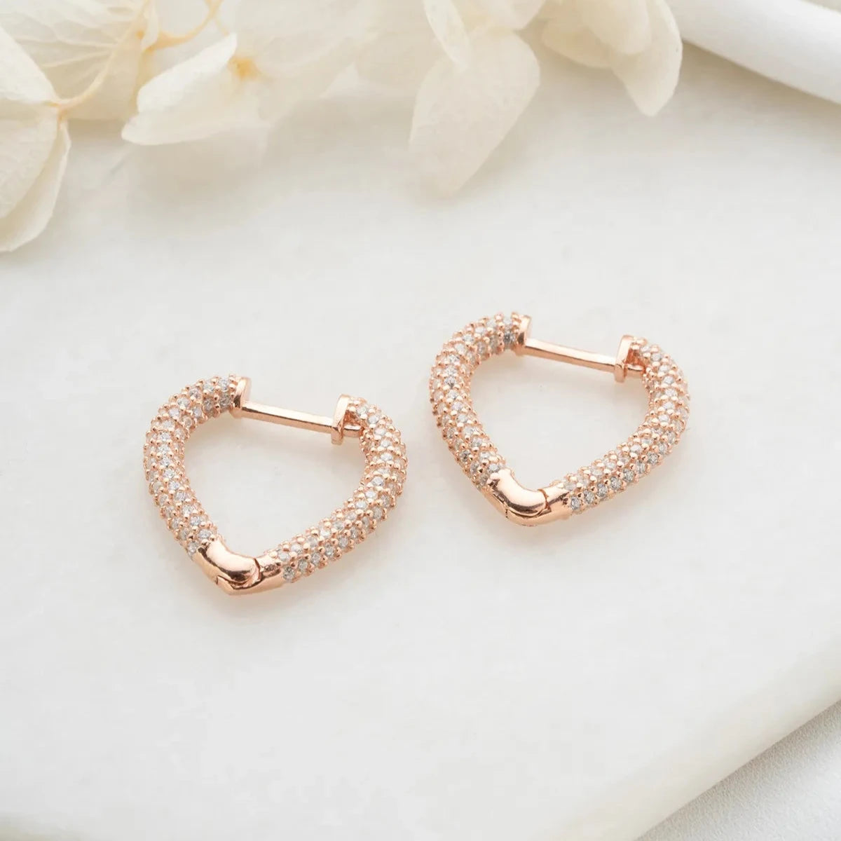 HEART ZİRKON KÜPE | 925 GÜMÜŞ