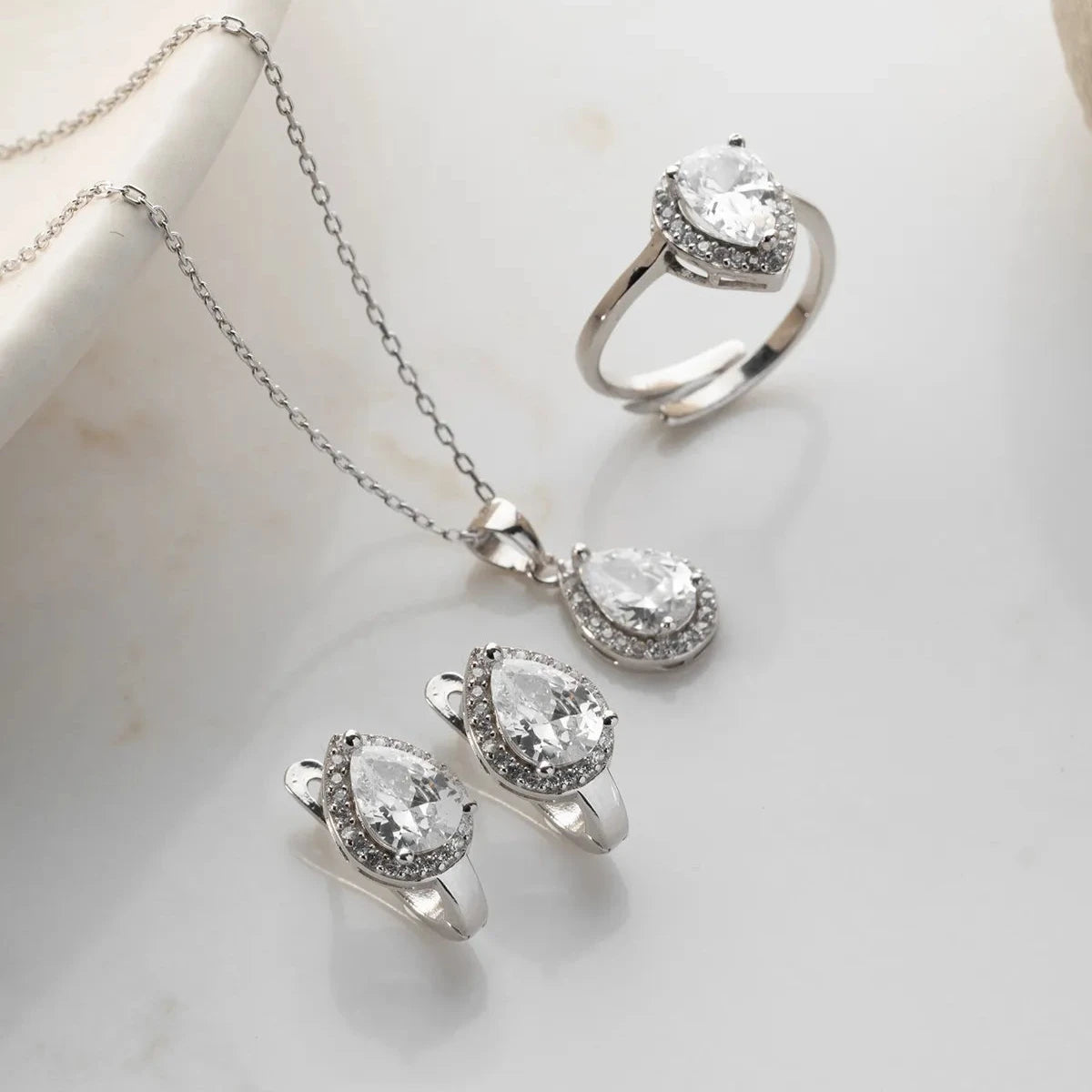 DAMLA MODEL TAKIM SET | 925 GÜMÜŞ