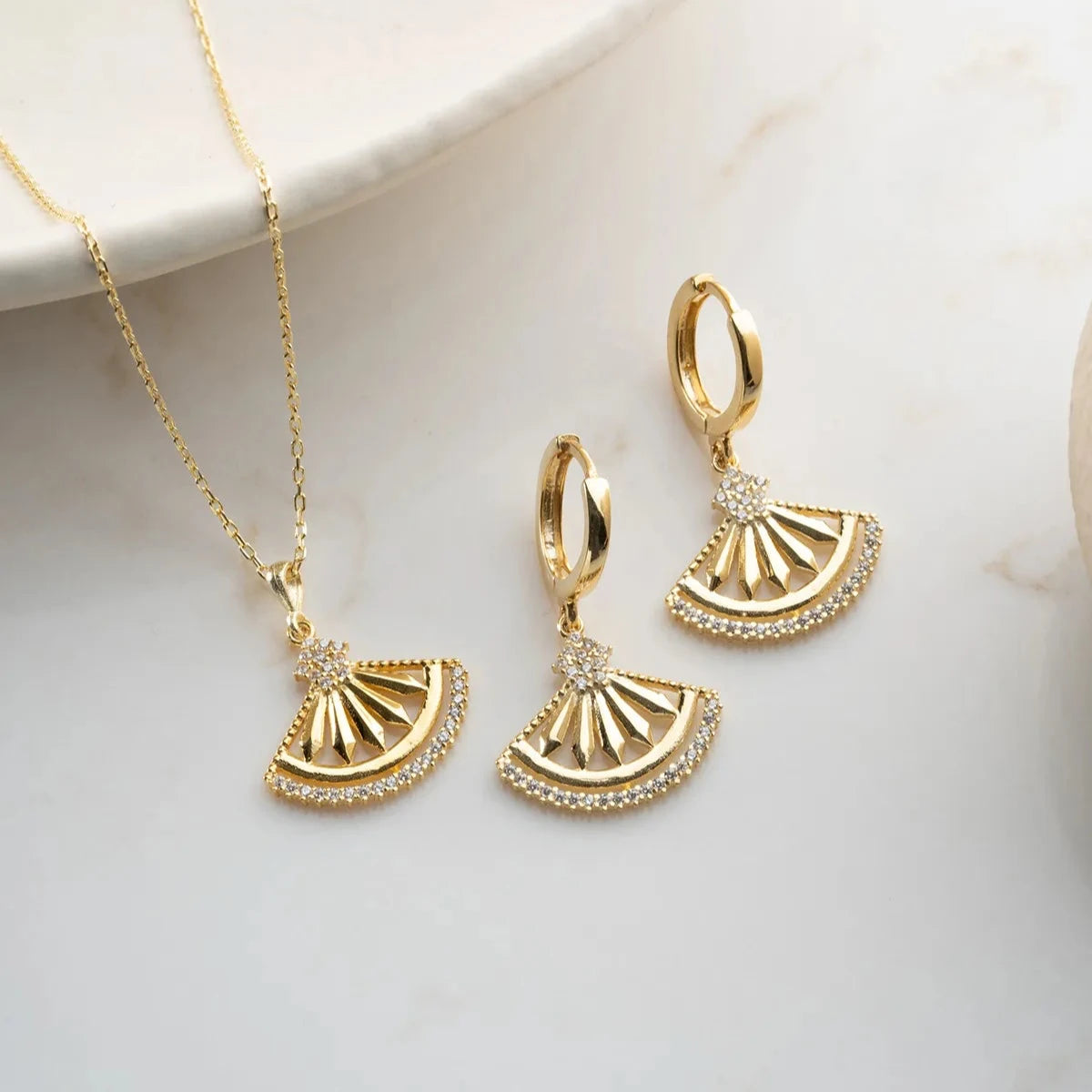 YELPAZE KOLYE KÜPE SET | 925 GÜMÜŞ