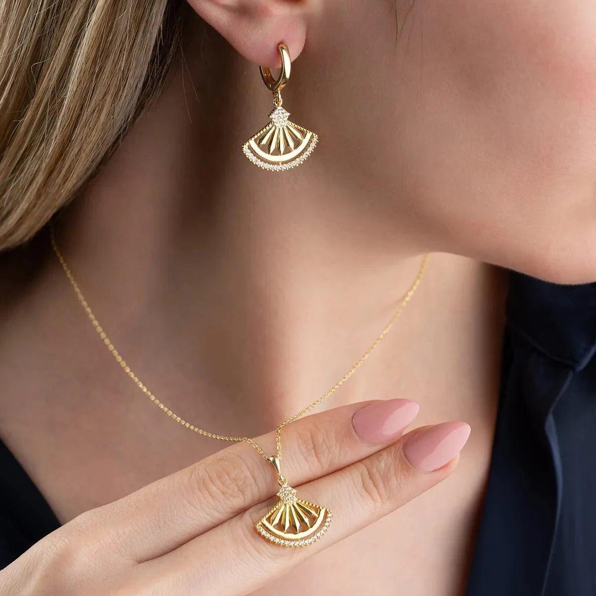 YELPAZE KOLYE KÜPE SET | 925 GÜMÜŞ