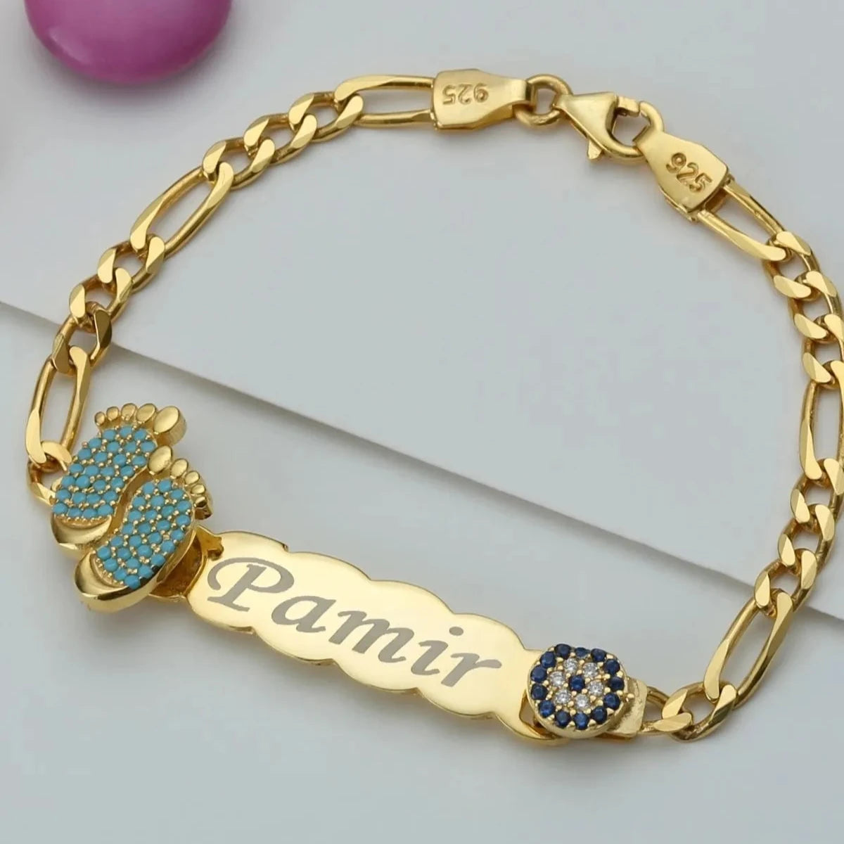 İSİMLİ NAZAR BEBEK BİLEKLİK | 925 GÜMÜŞ