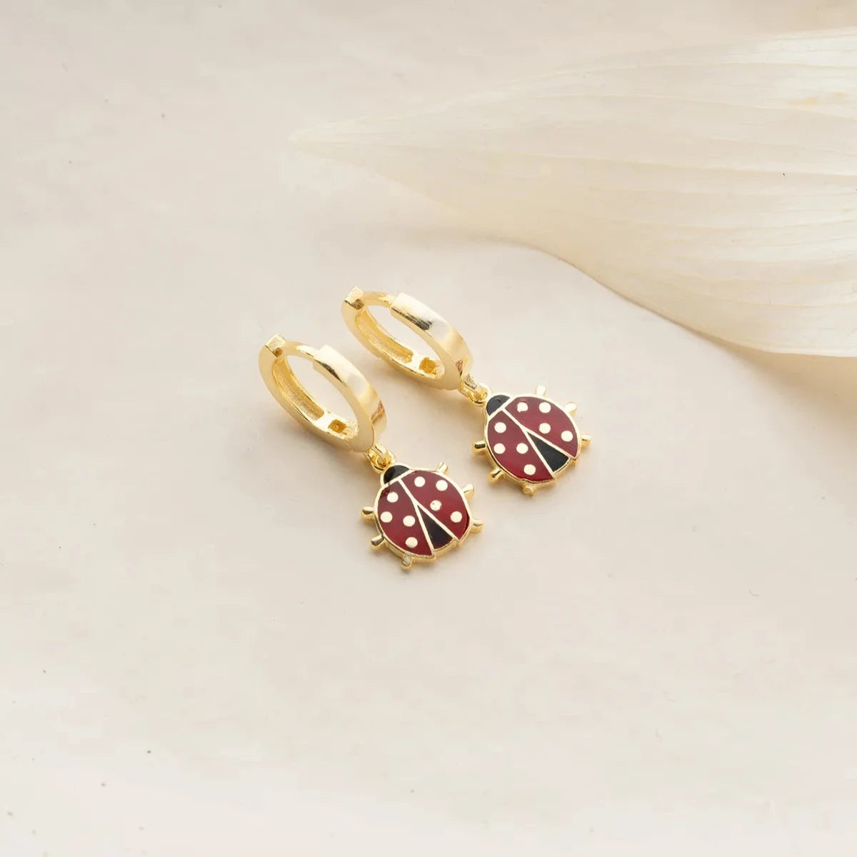 MİNELİ UĞUR BÖCEĞİ ÇOCUK KÜPE | 925 GÜMÜŞ