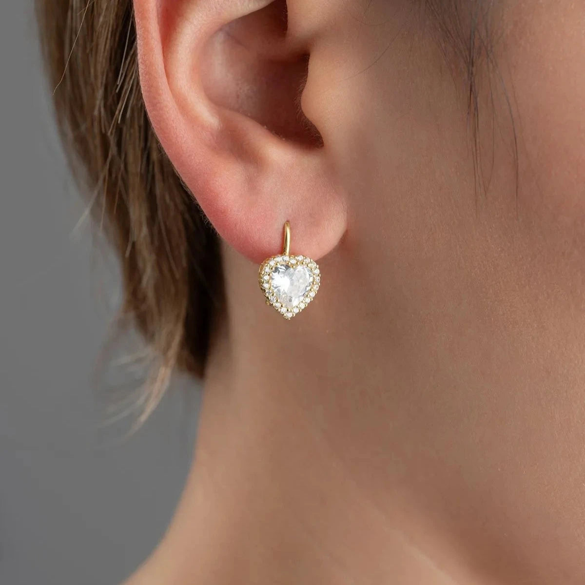 ZİRKON TAŞLI KALP KOLYE | 925 GÜMÜŞ