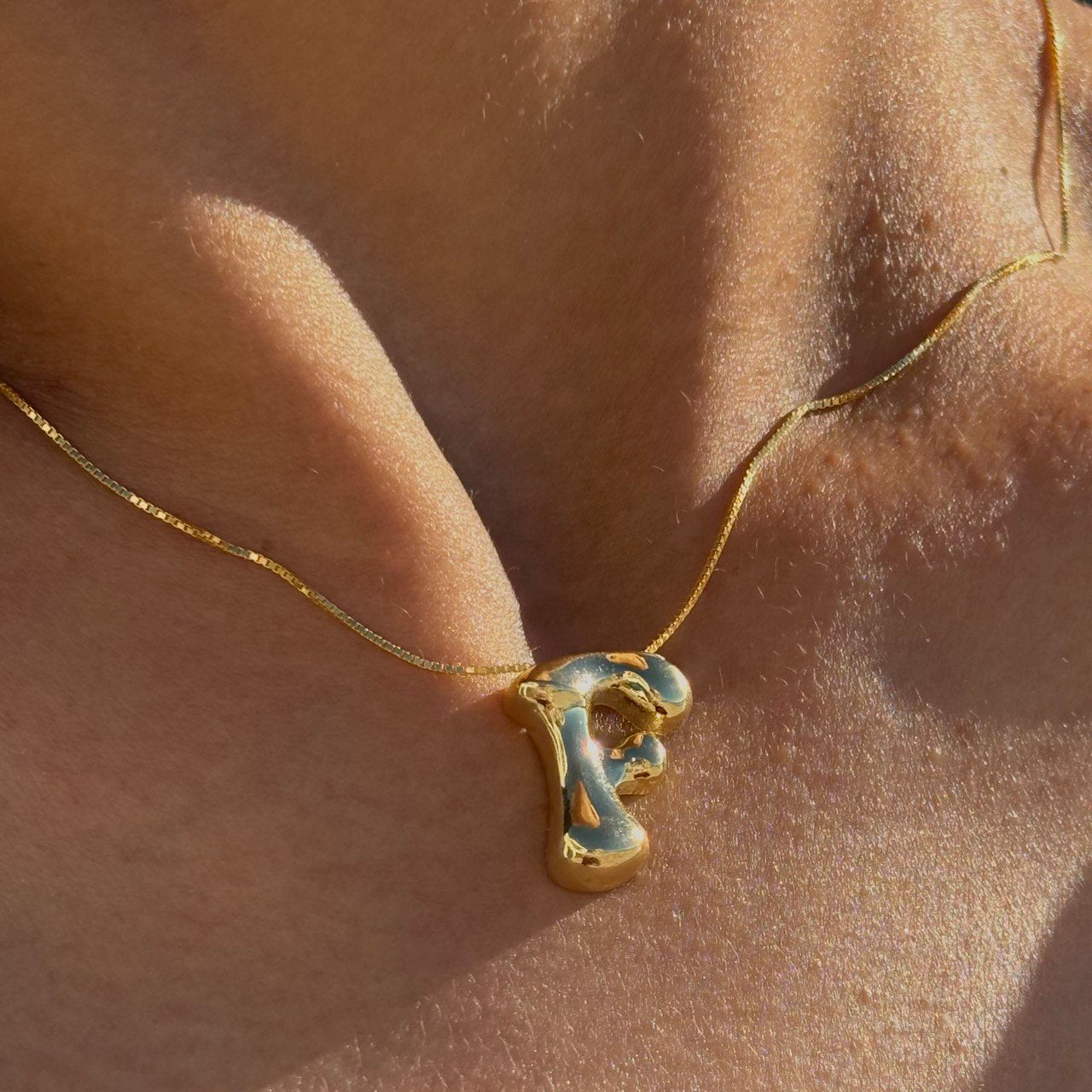 ASİMETRİK İKON HARF KOLYE | 925 GÜMÜŞ