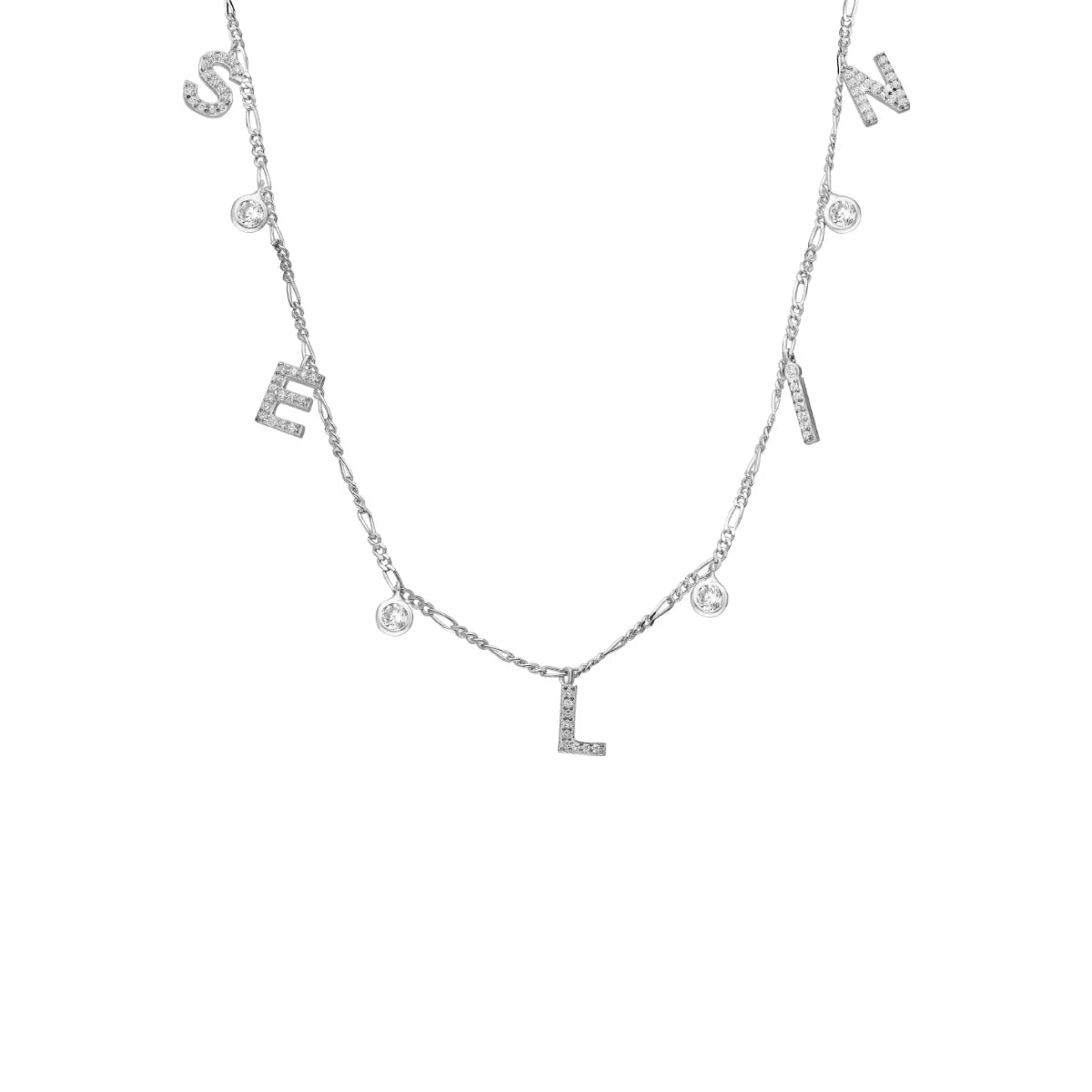 ZİRKON TAŞLI CHOCKER İSİM KOLYE | 925 GÜMÜŞ