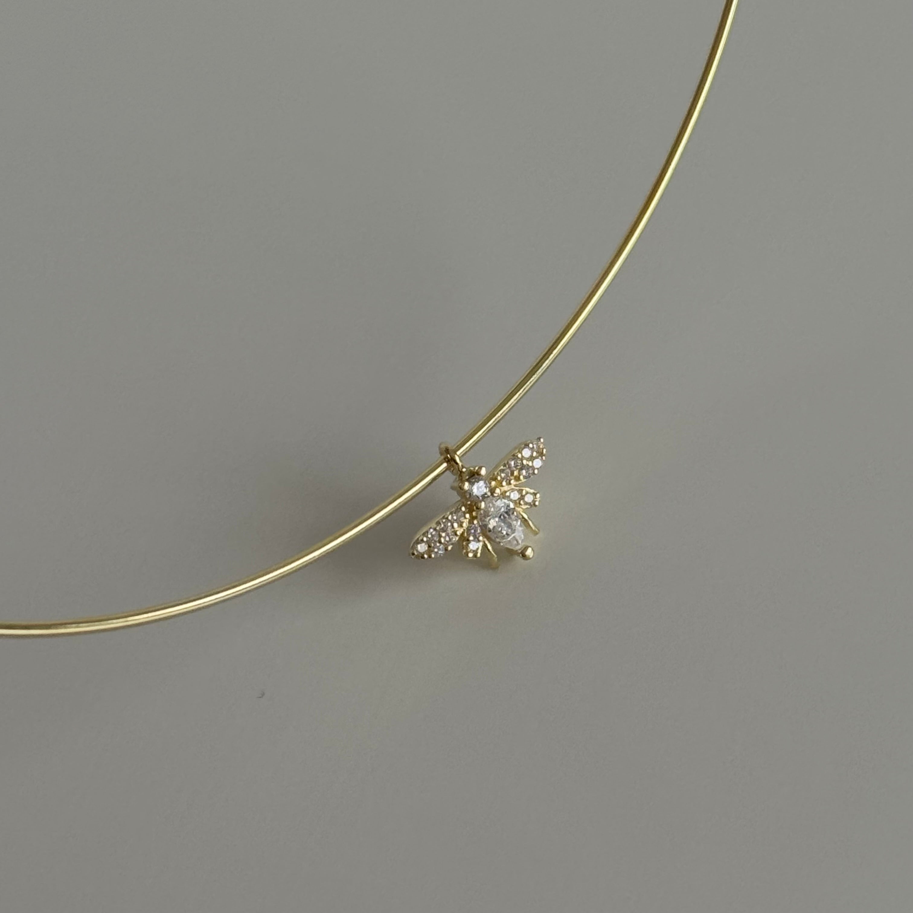 TAŞLI ARI CHOCKER | 925 GÜMÜŞ