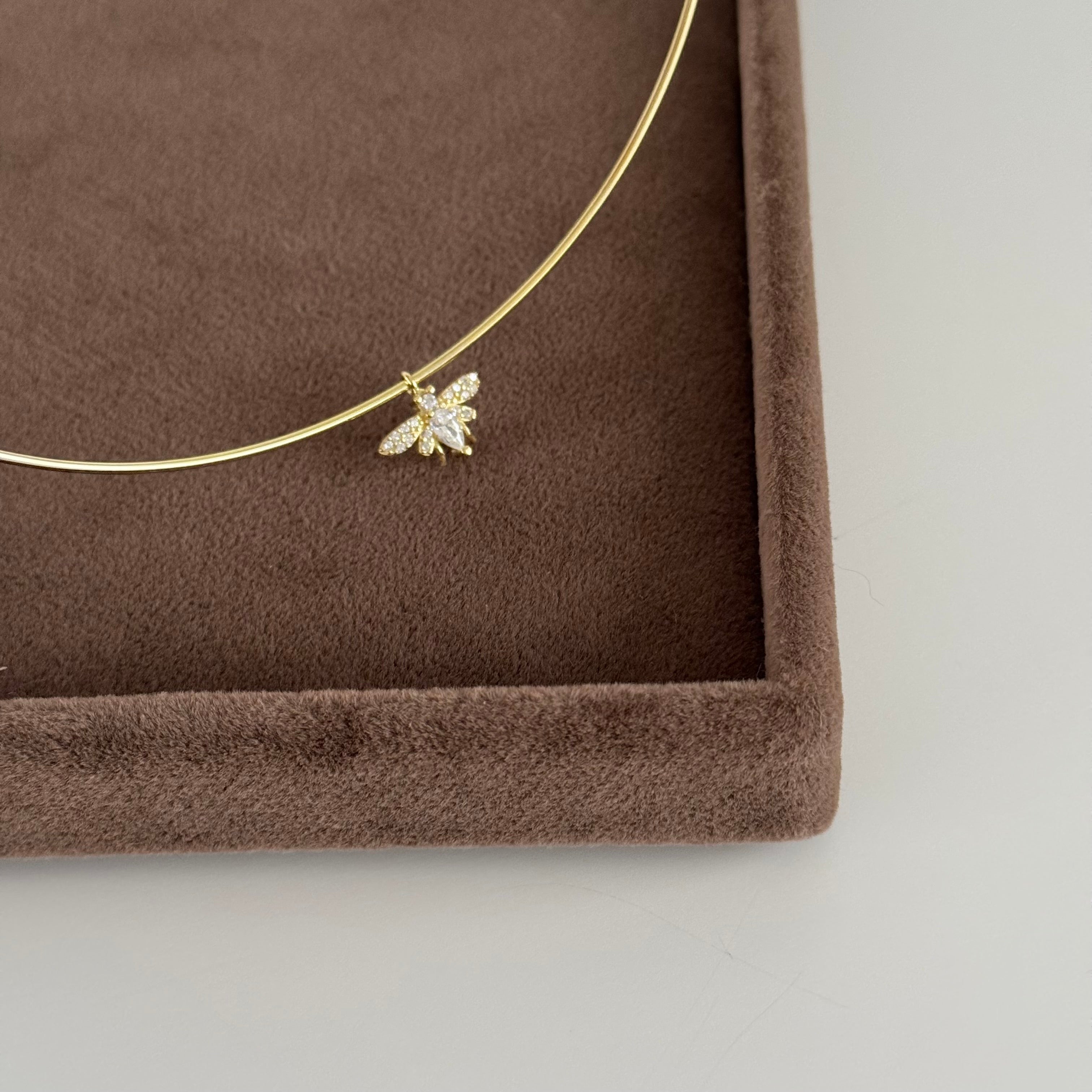 TAŞLI ARI CHOCKER | 925 GÜMÜŞ