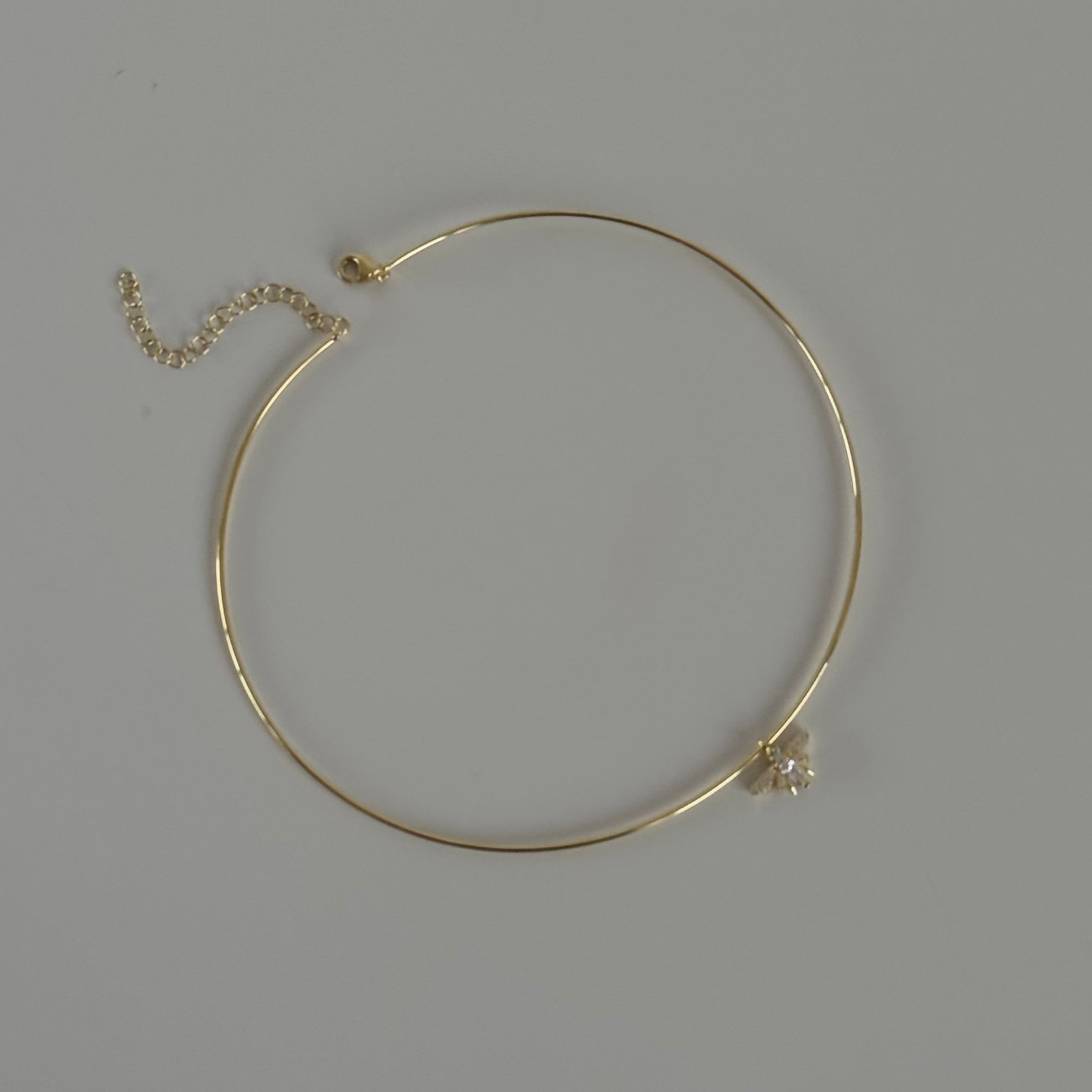 TAŞLI ARI CHOCKER | 925 GÜMÜŞ