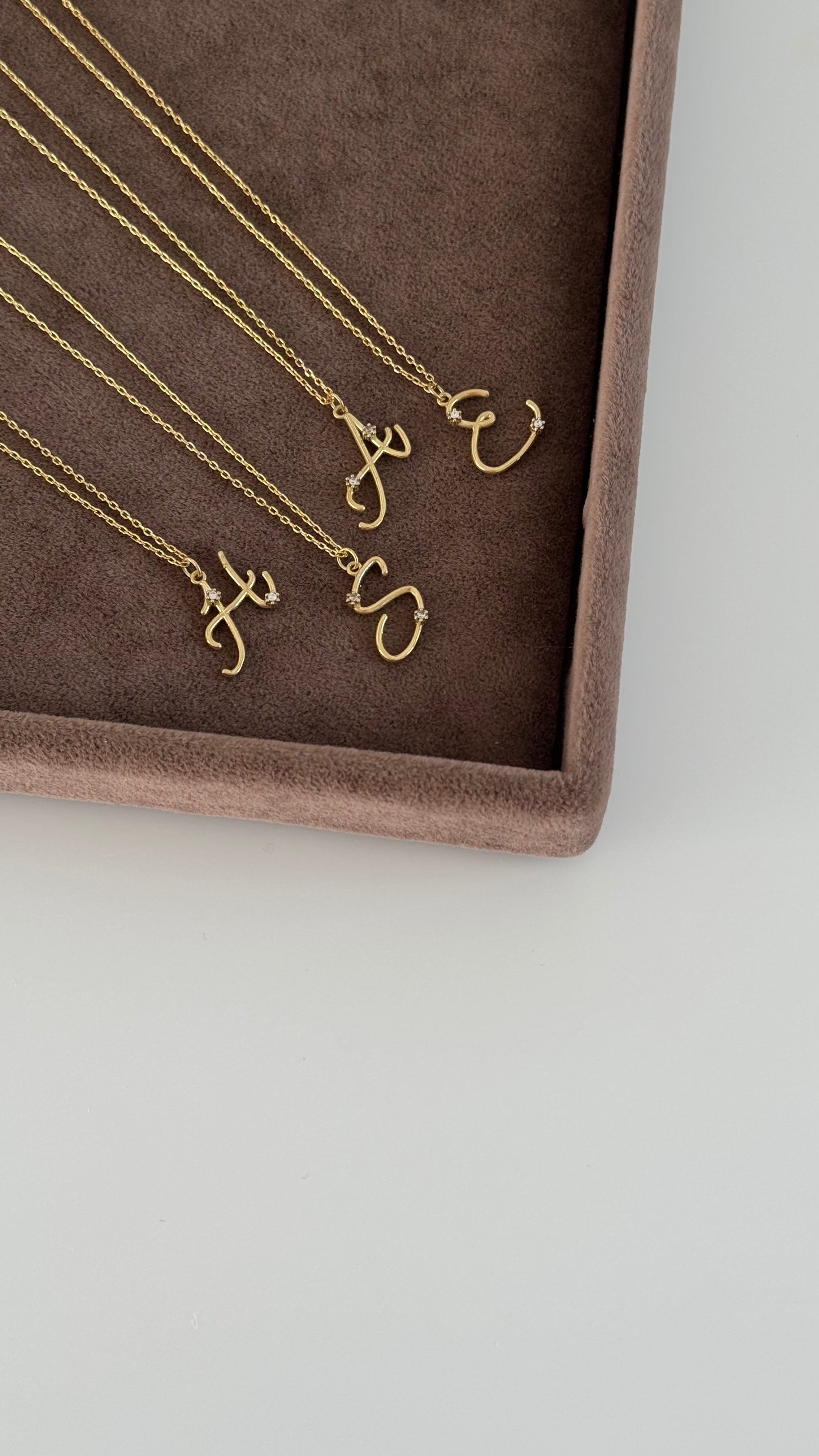 MİNİ TAŞLI HARF KOLYE | 925 GÜMÜŞ