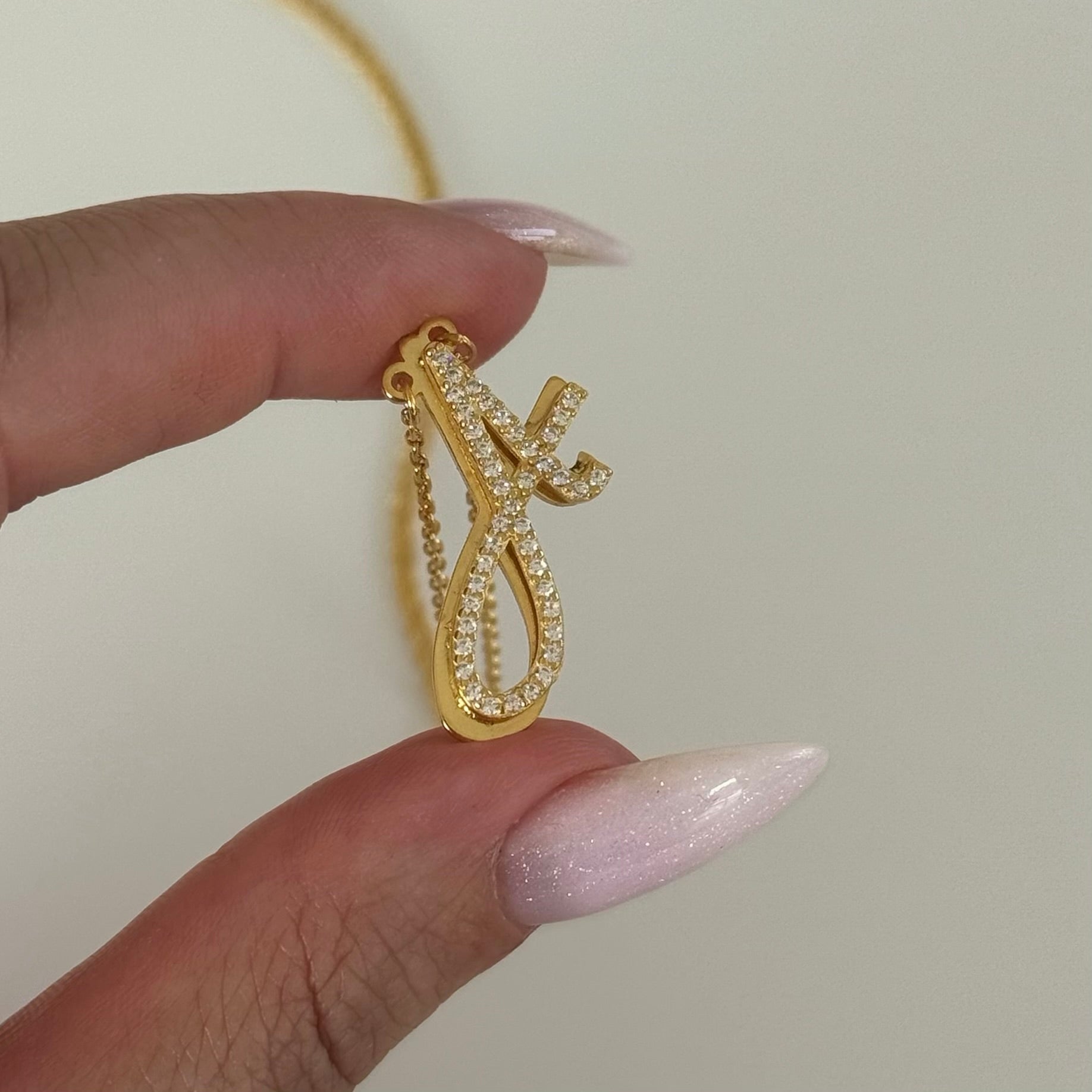 NYX HARF KOLYE | 925 GÜMÜŞ