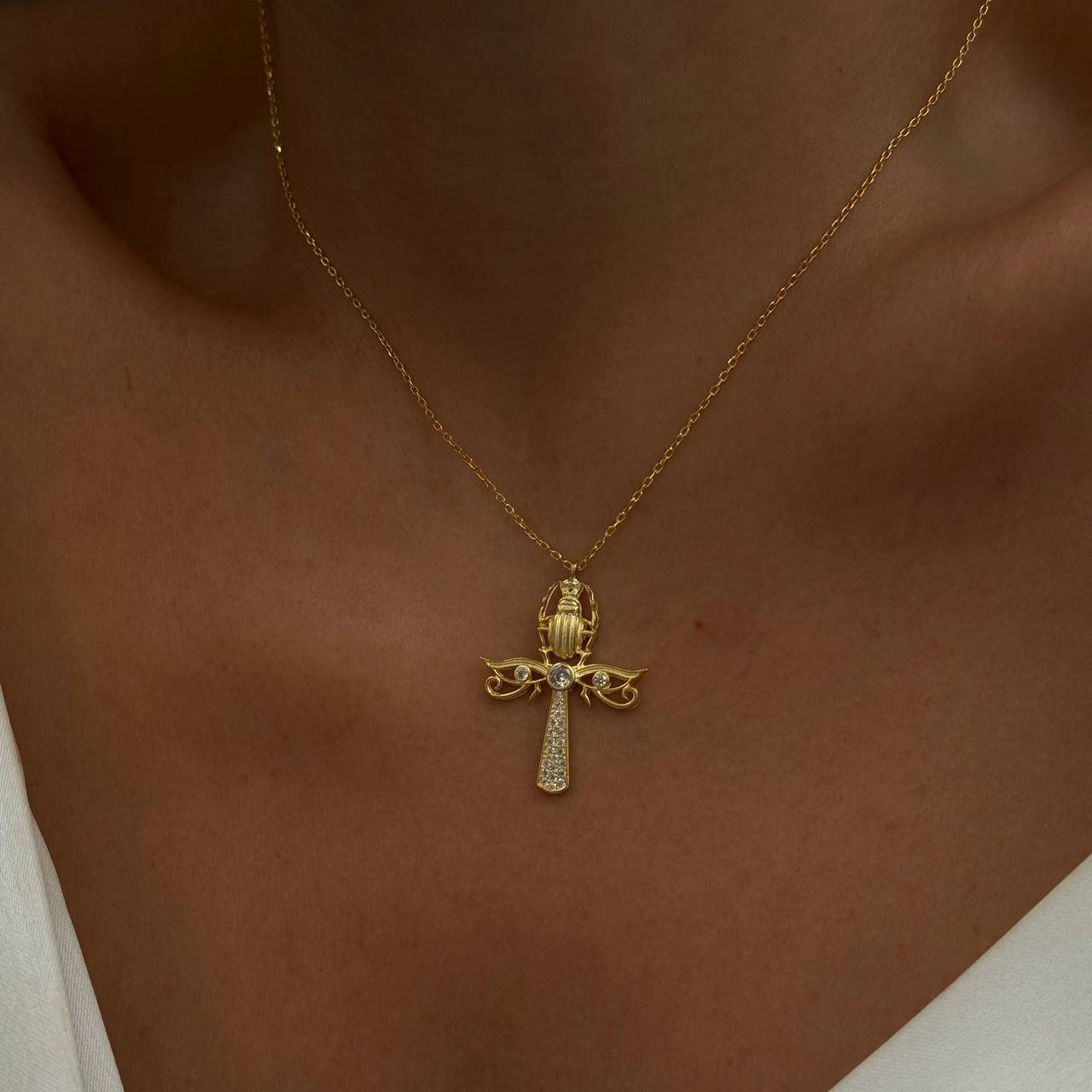 ANKH ANAHTARI KOLYE | 925 GÜMÜŞ