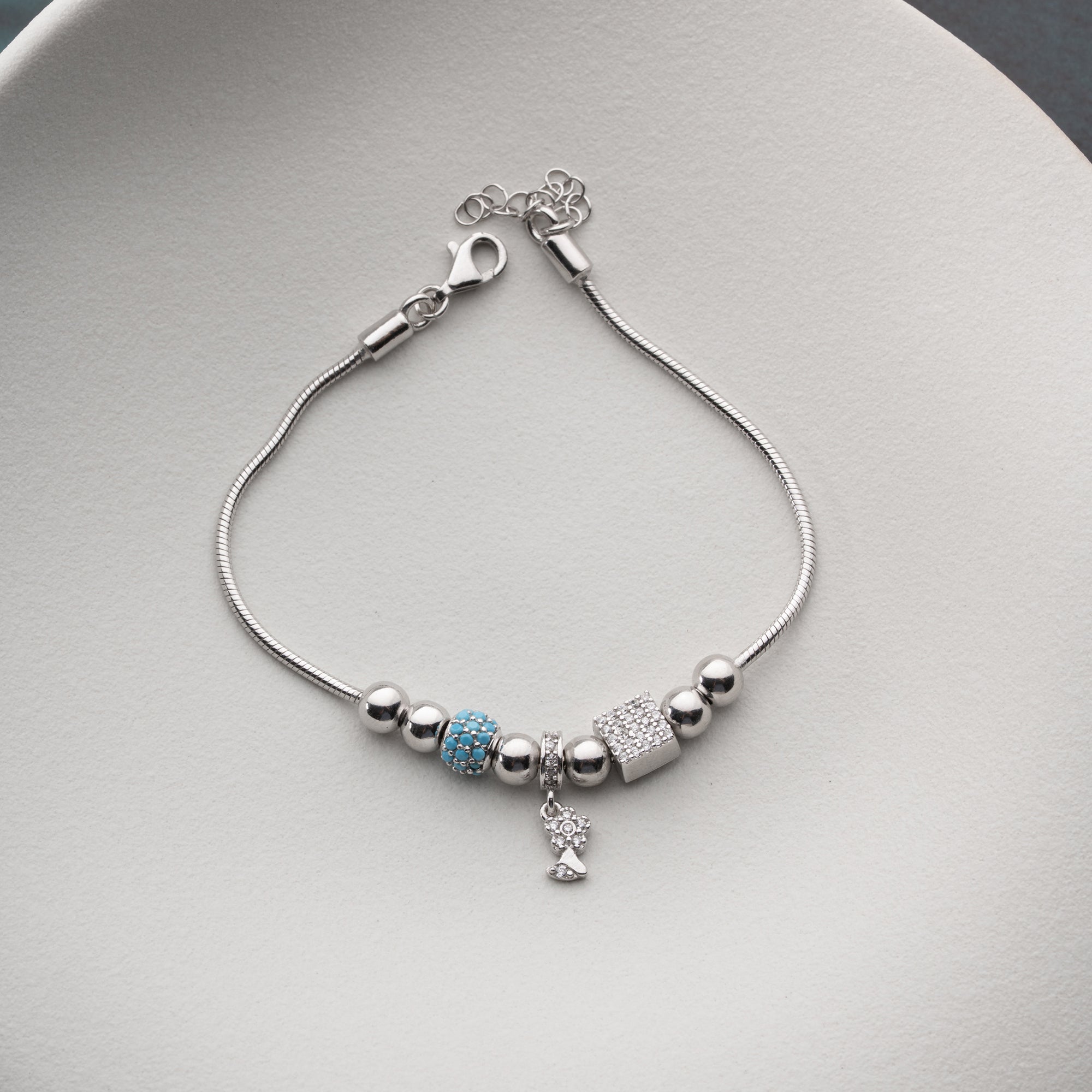 FLORA CHARM DORİKA BİLEKLİK | 925 GÜMÜŞ