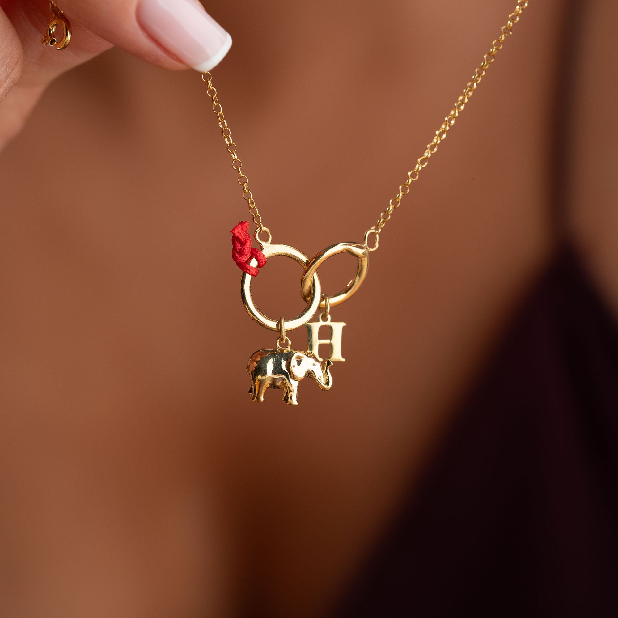 LUCKY ELEPHANT HARF BİLEKLİK | 925 GÜMÜŞ