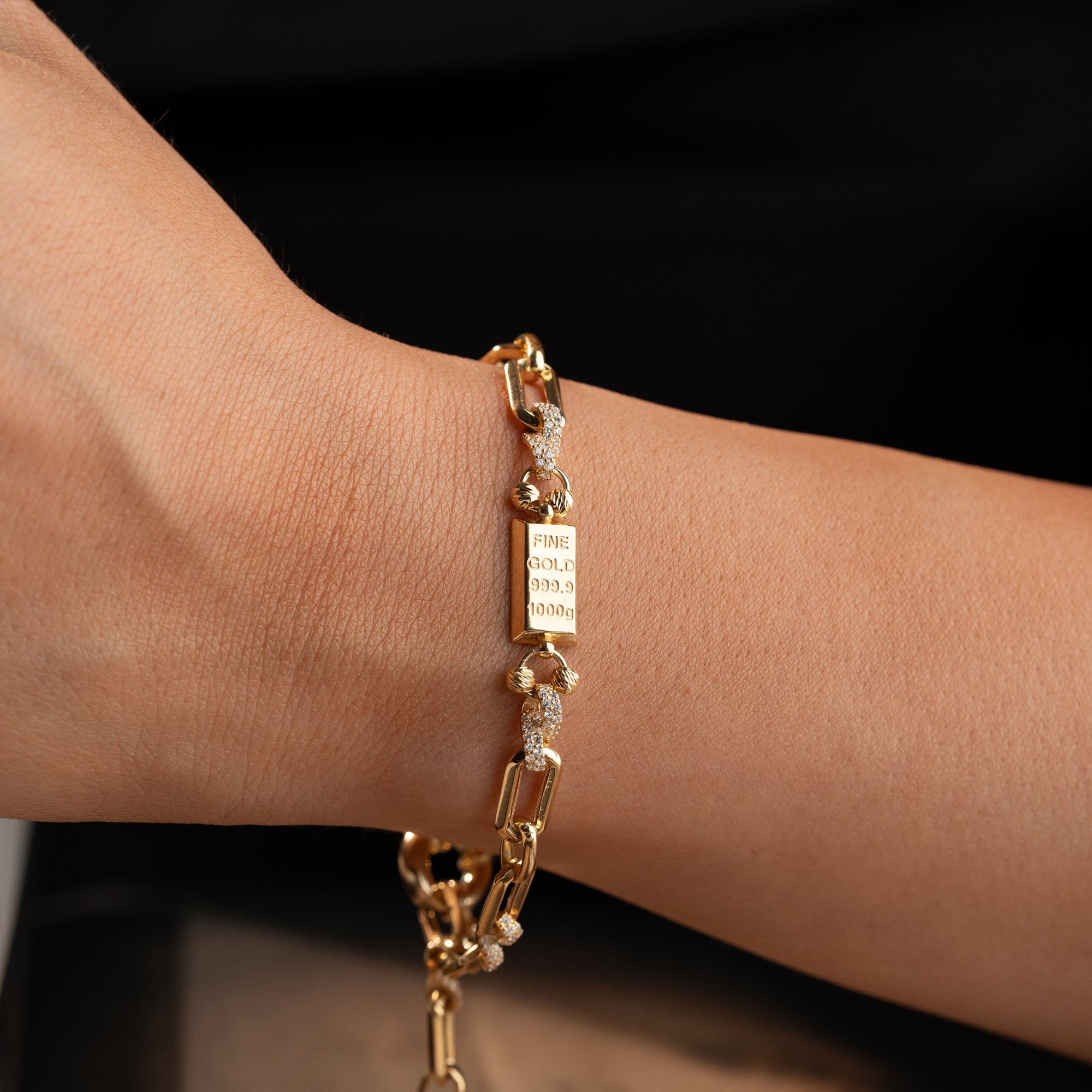 GOLD BAR BİLEKLİK | 925 GÜMÜŞ