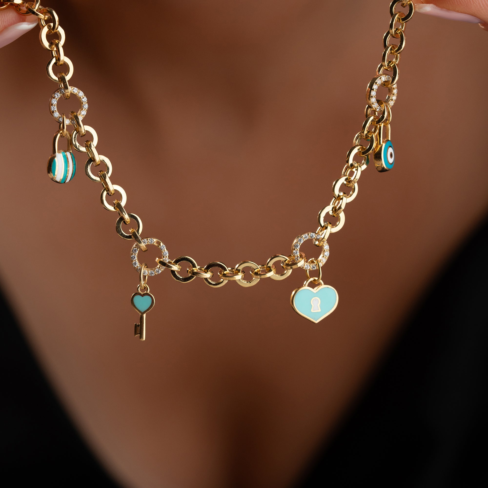 BLUE CHARM BİLEKLİK | 925 GÜMÜŞ