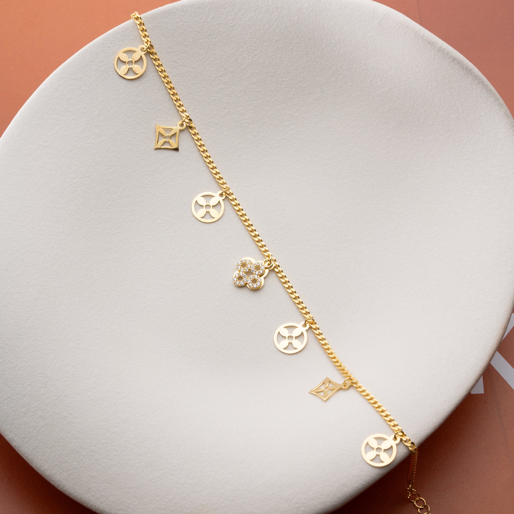 MONOGRAM IŞILTI HALHAL | 925 GÜMÜŞ