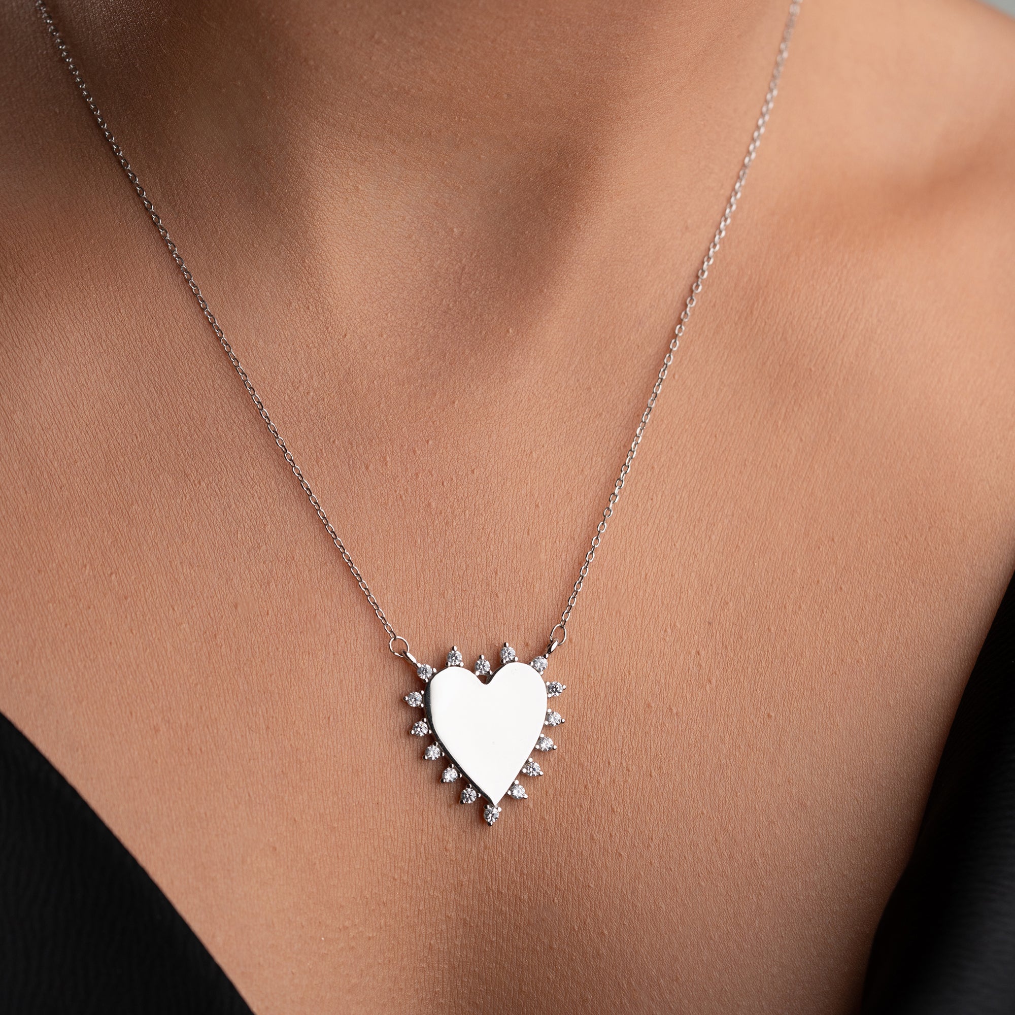 HALO HEART KOLYE | 925 GÜMÜŞ