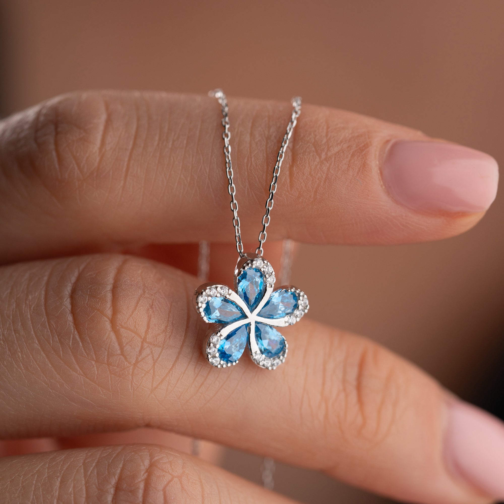 AQUA FLORA KOLYE | 925 GÜMÜŞ