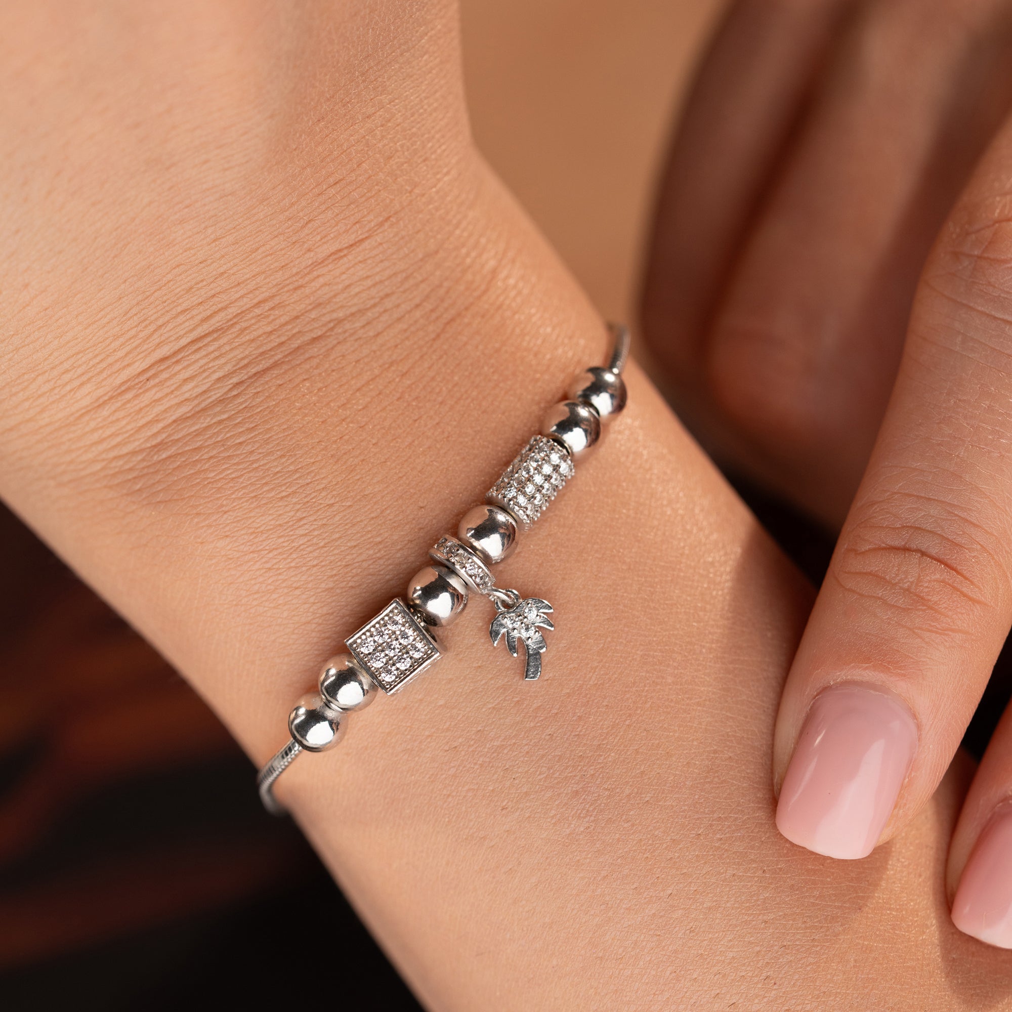 PALMİYE CHARM DORİKA BİLEKLİK | 925 GÜMÜŞ
