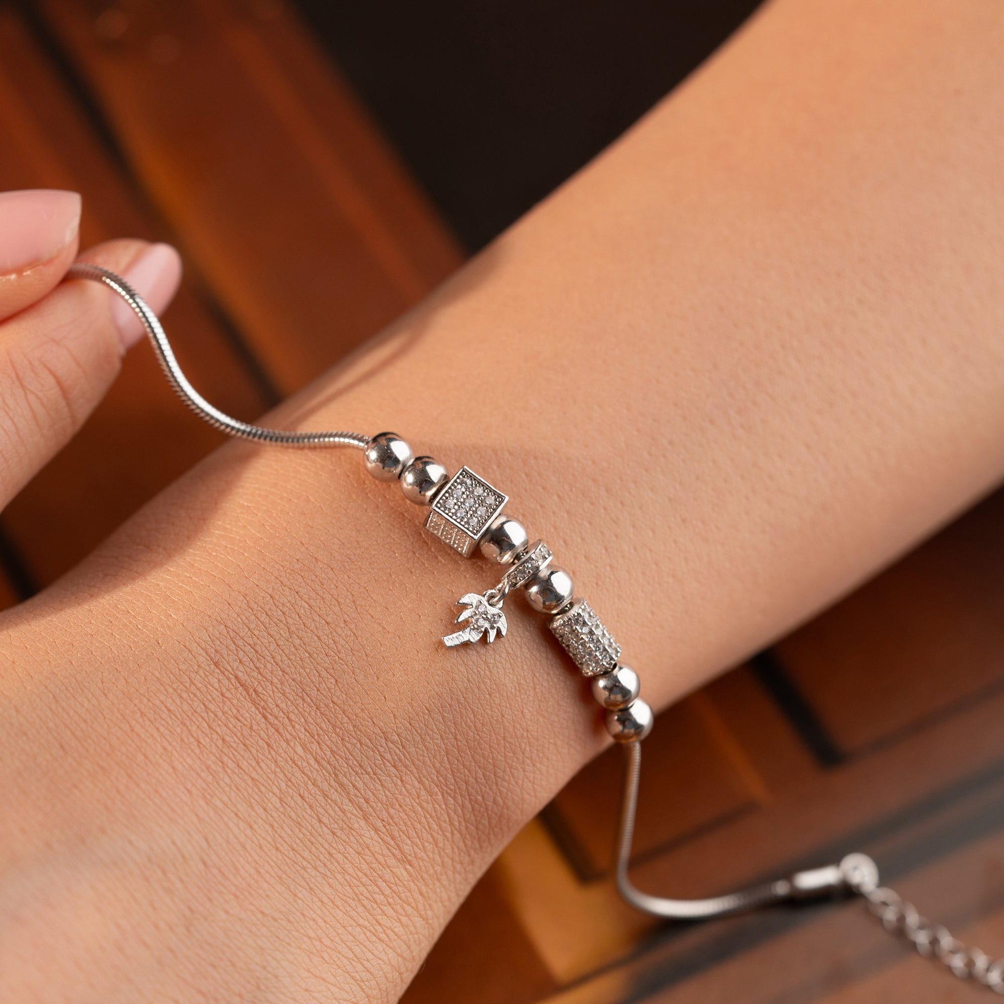 PALMİYE CHARM DORİKA BİLEKLİK | 925 GÜMÜŞ