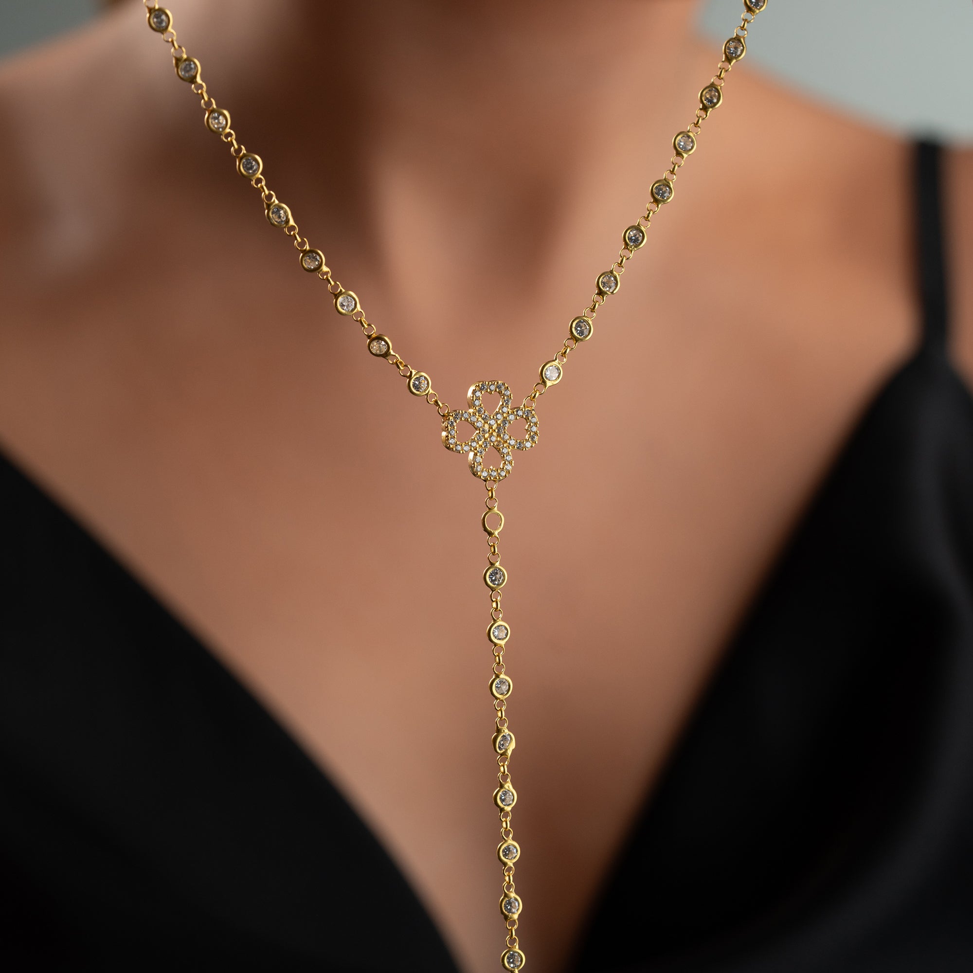 CLOVER Y KOLYE | 925 GÜMÜŞ