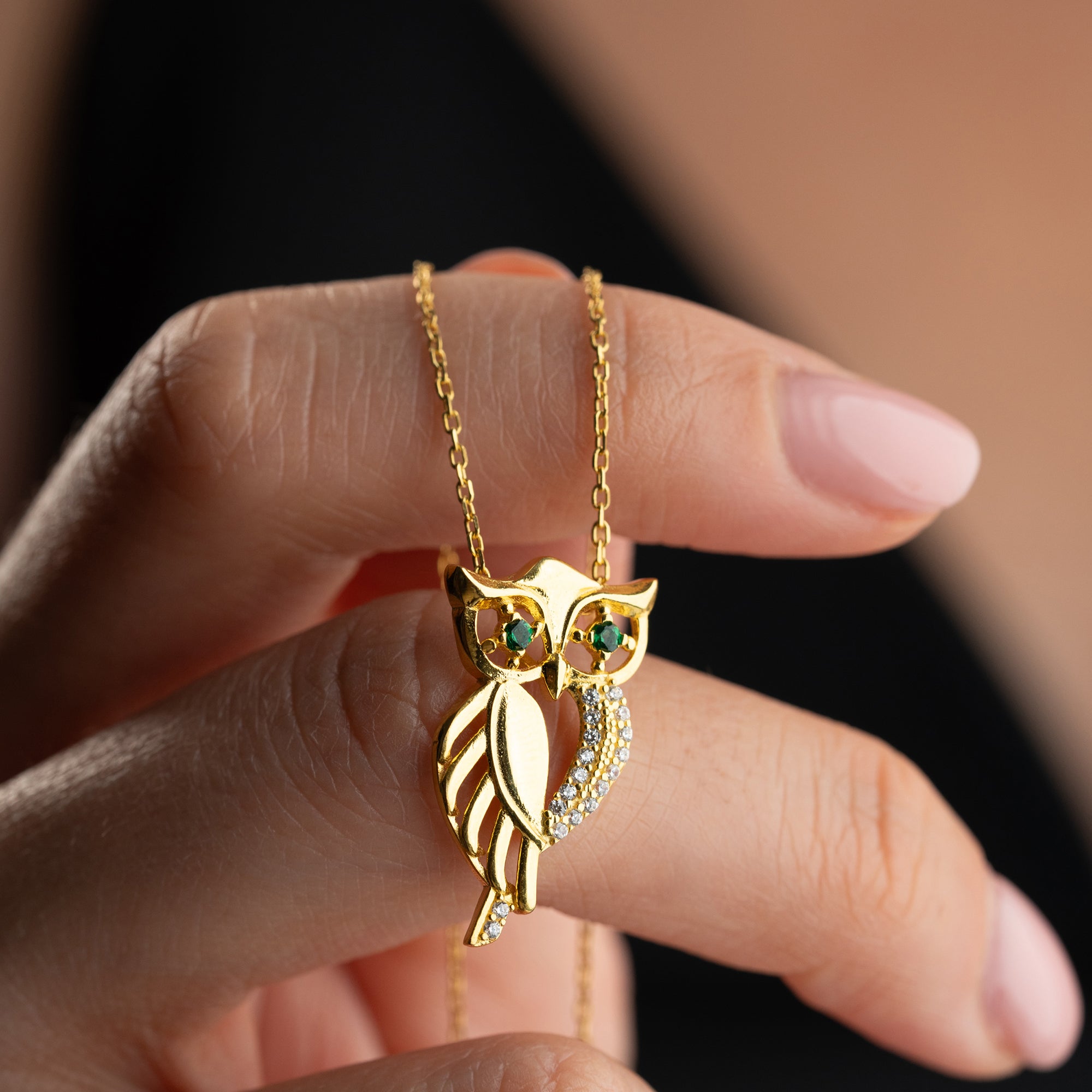LUNA BAYKUŞ KOLYE | 925 GÜMÜŞ