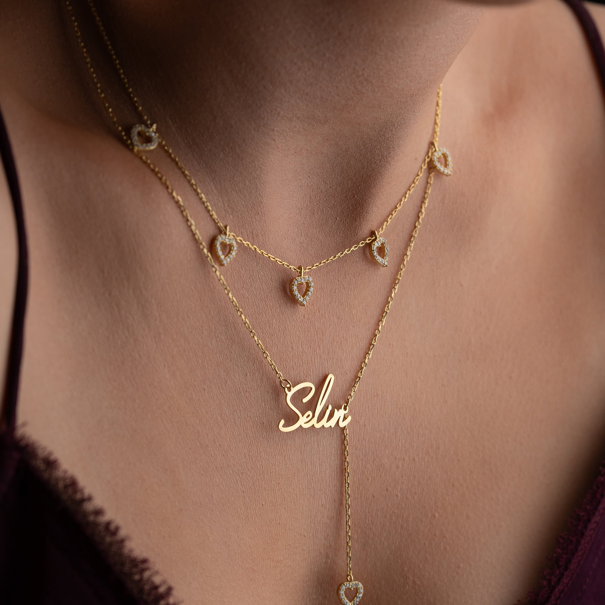 HEART GLOW SET KOLYE | 925 GÜMÜŞ