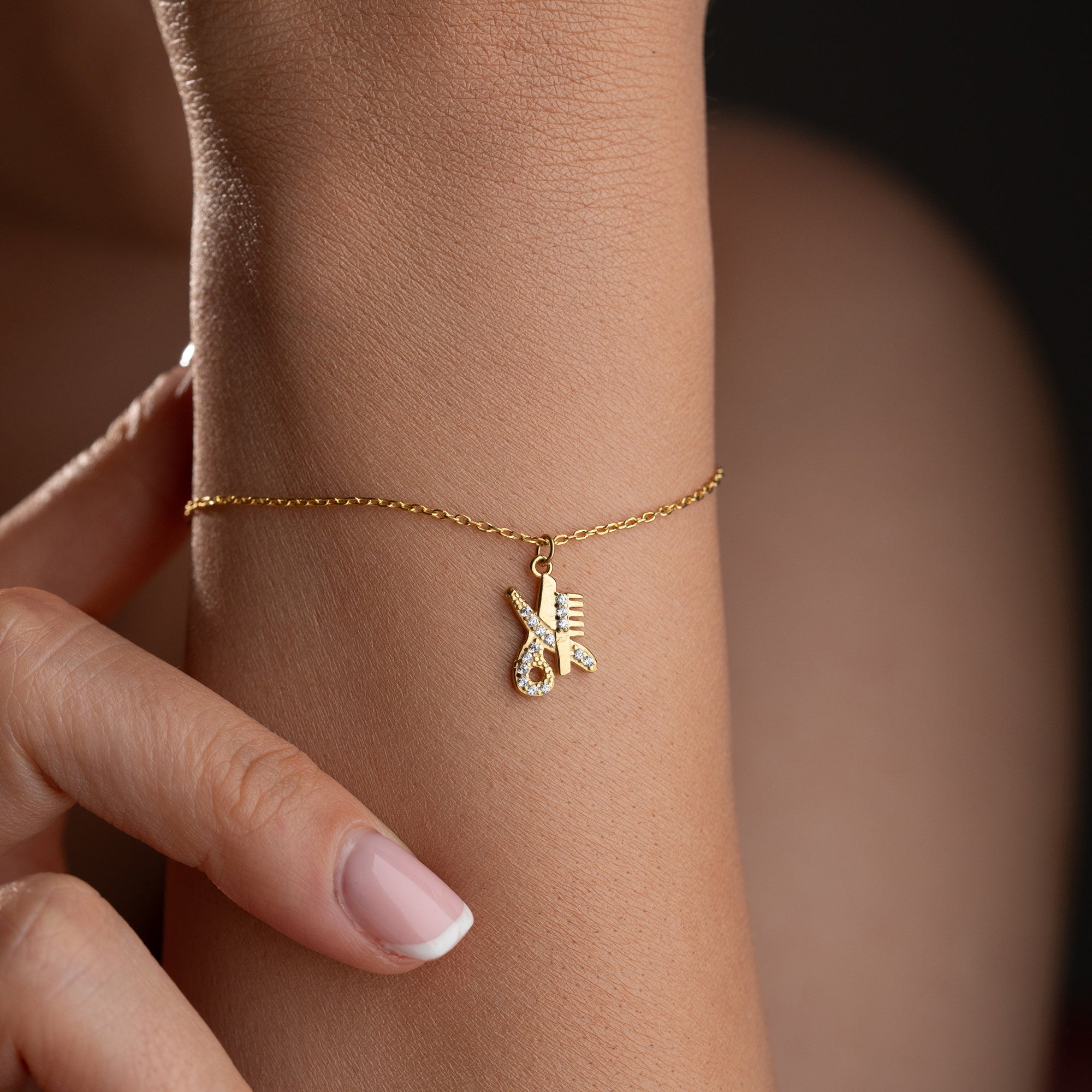 KUAFÖR MESLEK CHARM BİLEKLİK | 925 GÜMÜŞ