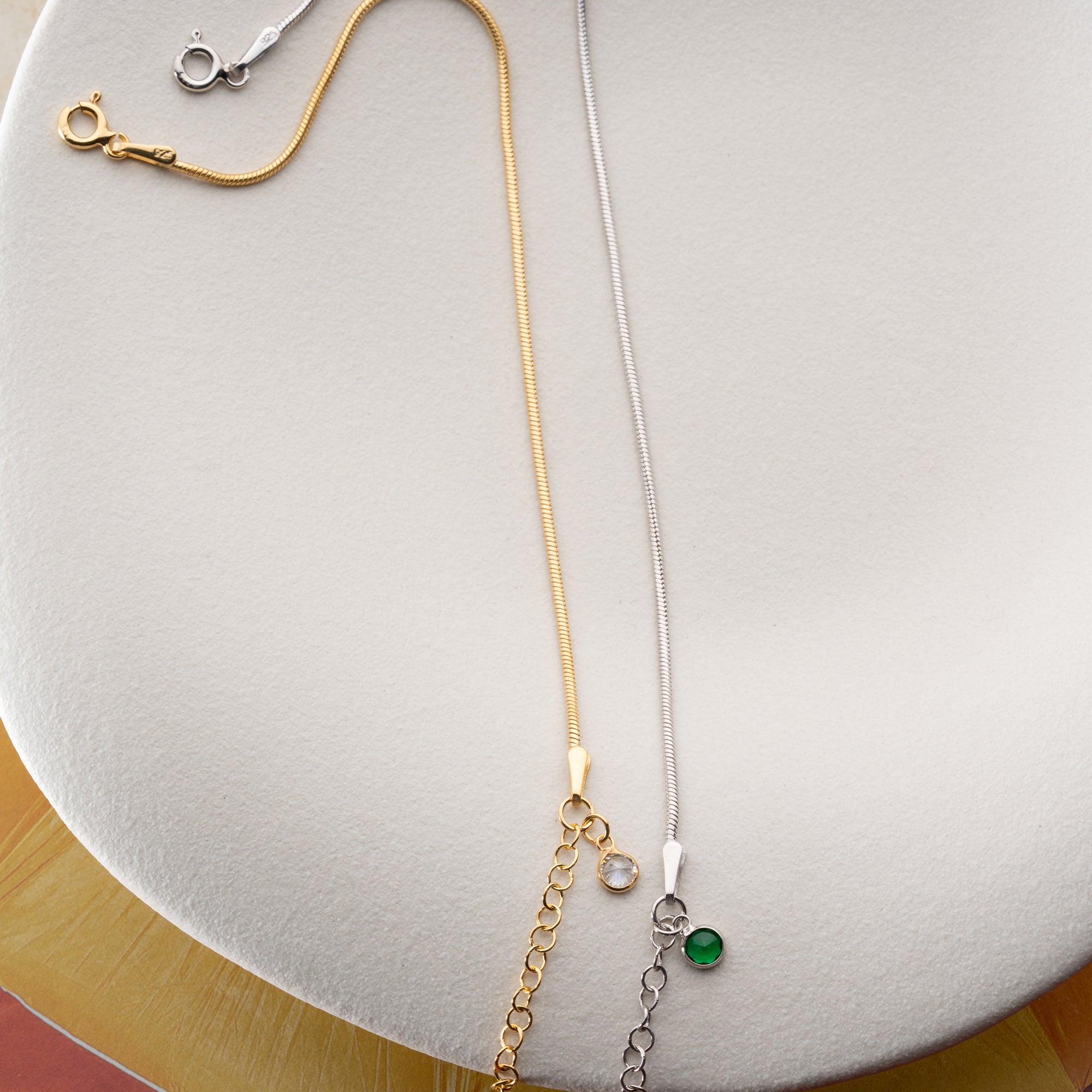 DOĞUM AYI TAŞLI ÇİFT BİLEKLİĞİ | 925 GÜMÜŞ