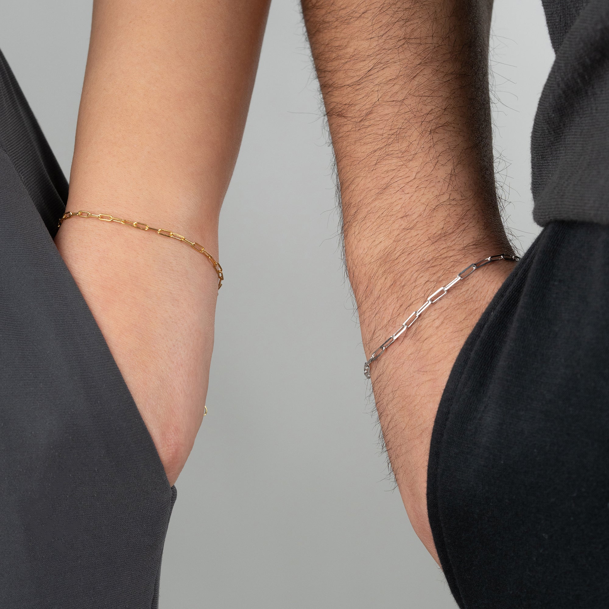 SWİTCH ZİNCİR HARFLİ ÇİFT BİLEKLİK | 925 GÜMÜŞ