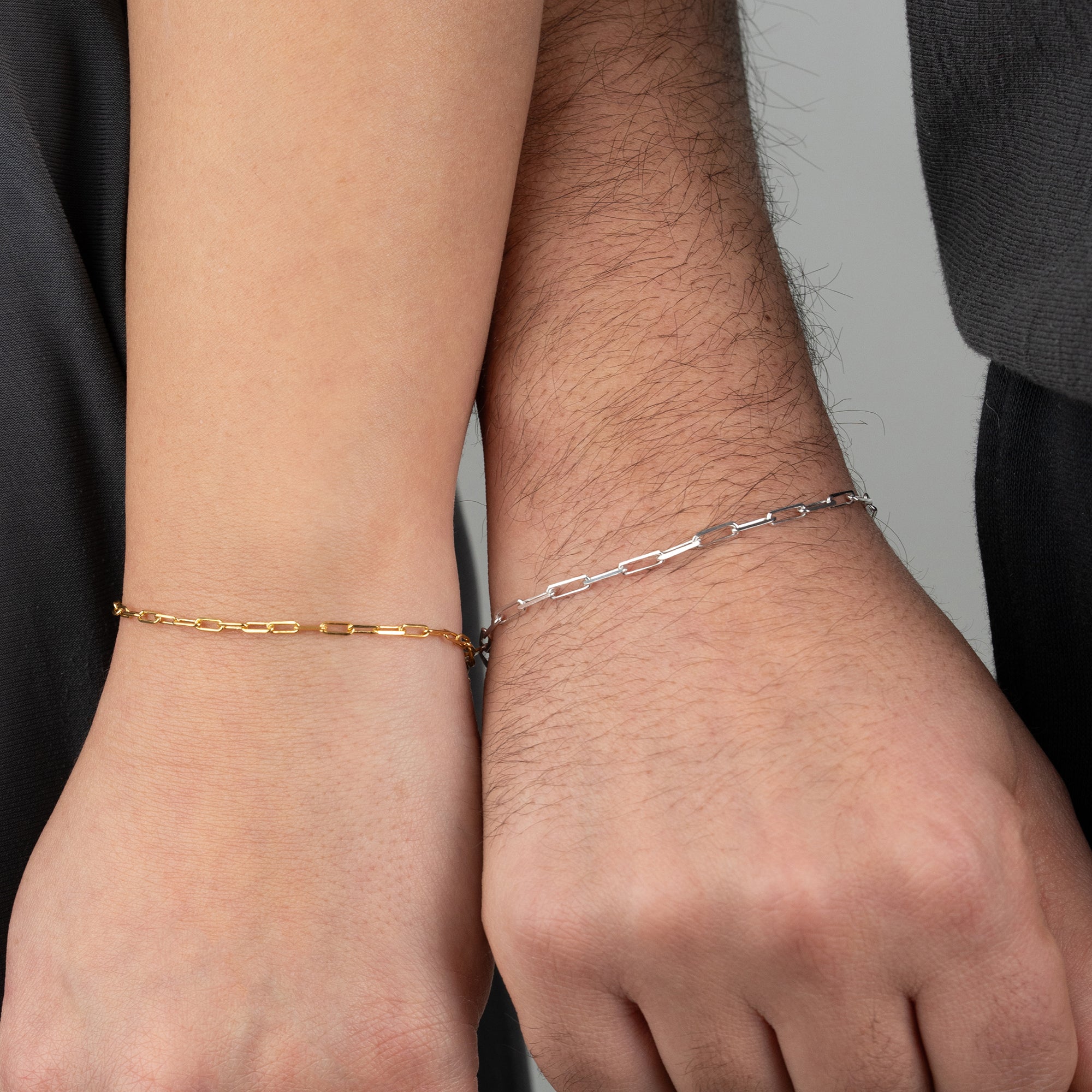 SWİTCH ZİNCİR HARFLİ ÇİFT BİLEKLİK | 925 GÜMÜŞ