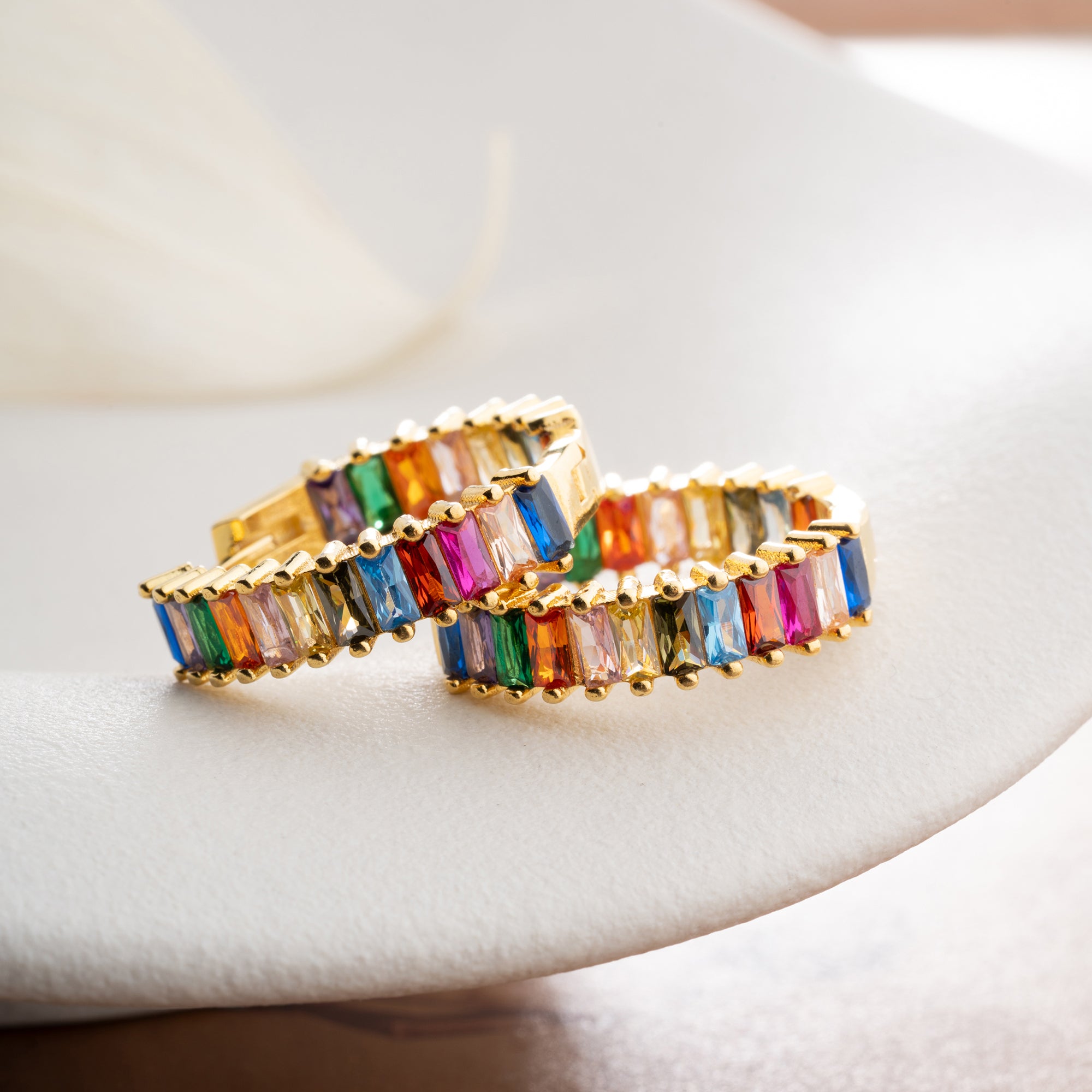 BAGUETTE COLORFULL KÜPE | 925 GÜMÜŞ