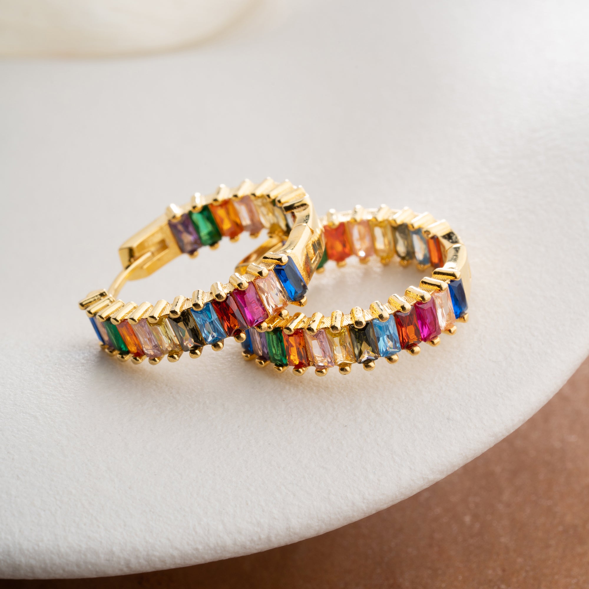 BAGUETTE COLORFULL KÜPE | 925 GÜMÜŞ