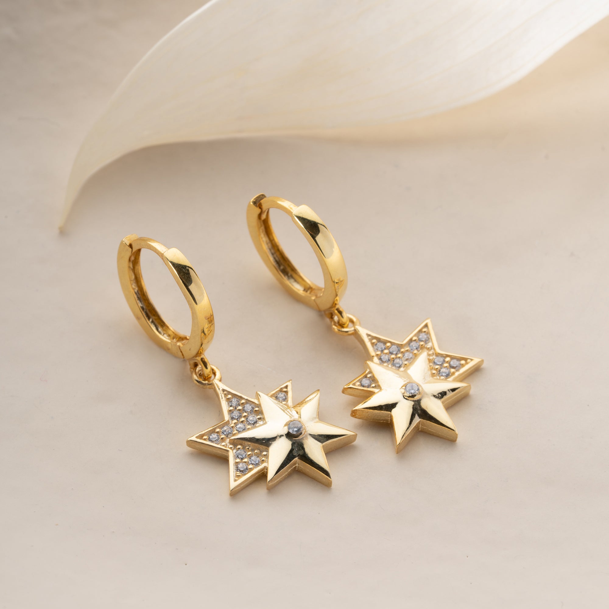 ÇİFT YILDIZ KÜPE | 925 GÜMÜŞ