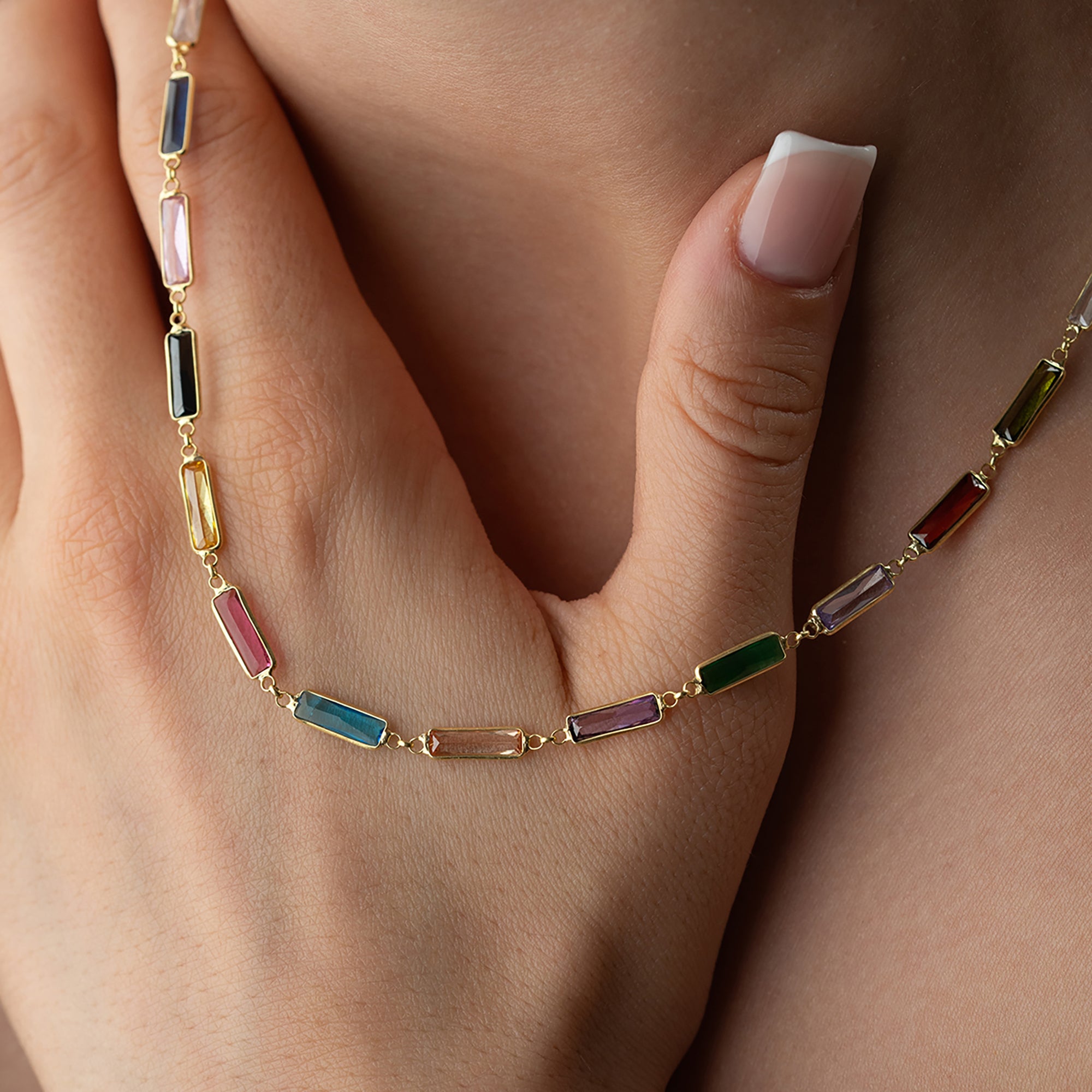 MİX BAGET KOLYE | 925 GÜMÜŞ