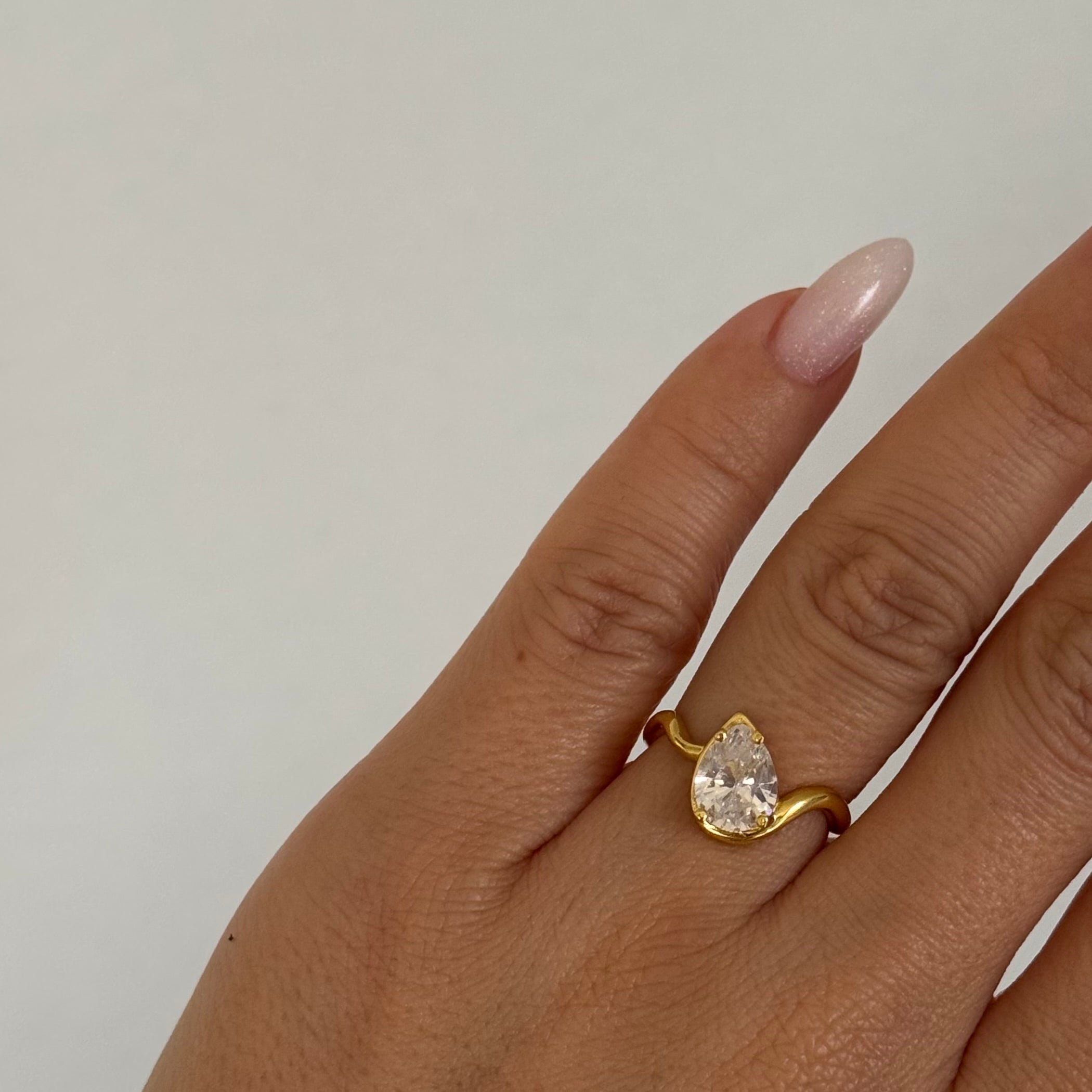 WAVE DAMLA YÜZÜK | 925 GÜMÜŞ