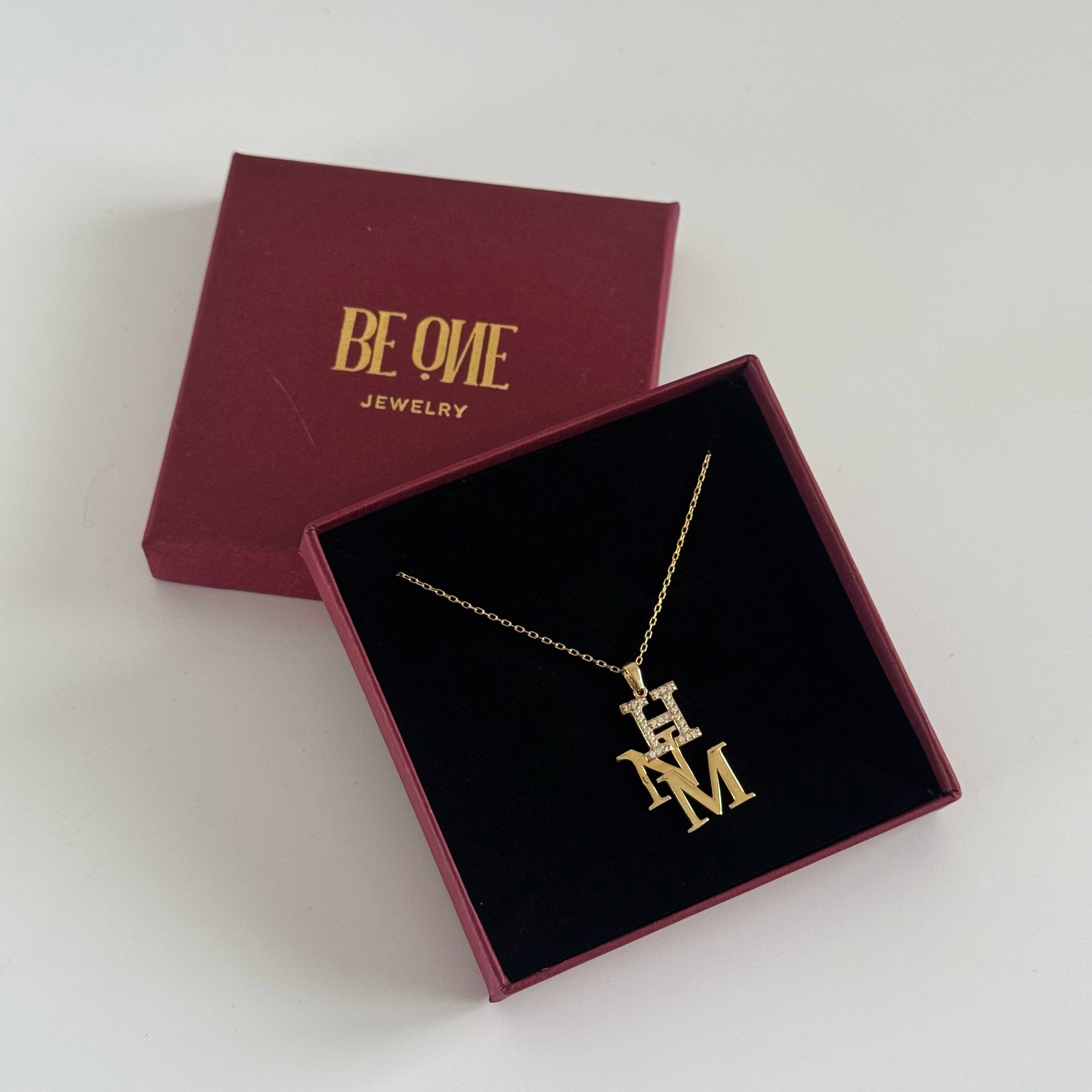 TRİO HARF KOLYE | 925 GÜMÜŞ