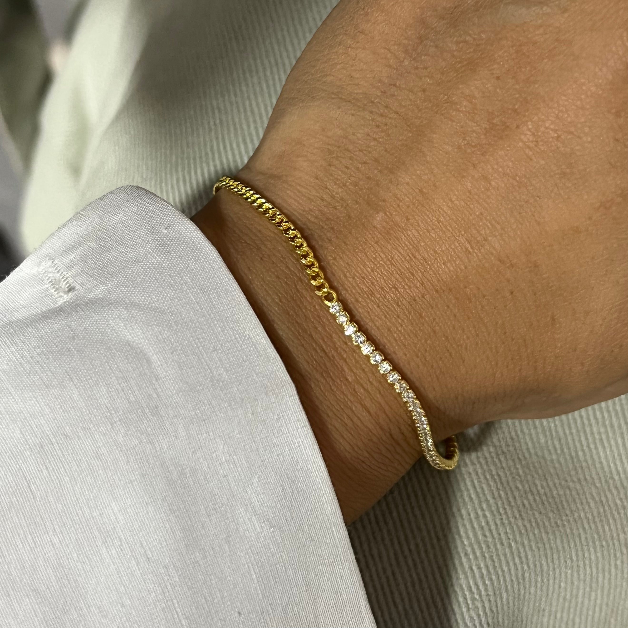 Chain Iced Out Gourmet Armkette (7001216483373)