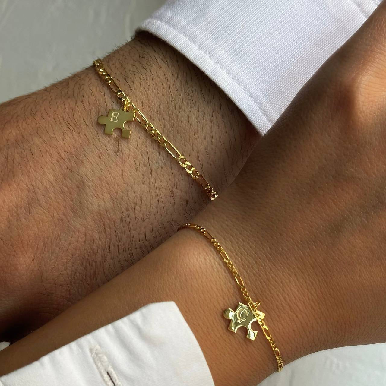 PUZZLE ÇİFT BİLEKLİĞİ | 925 GÜMÜŞ