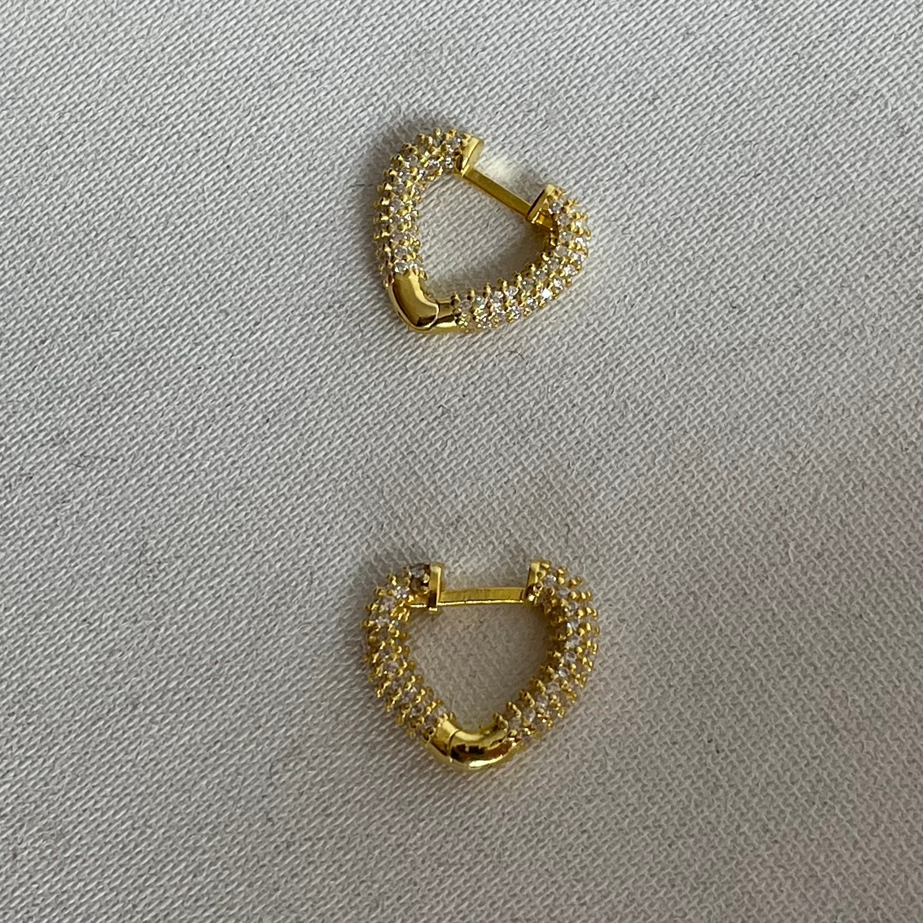 Herz Ohrring mit Zirkonia (7166180065325)