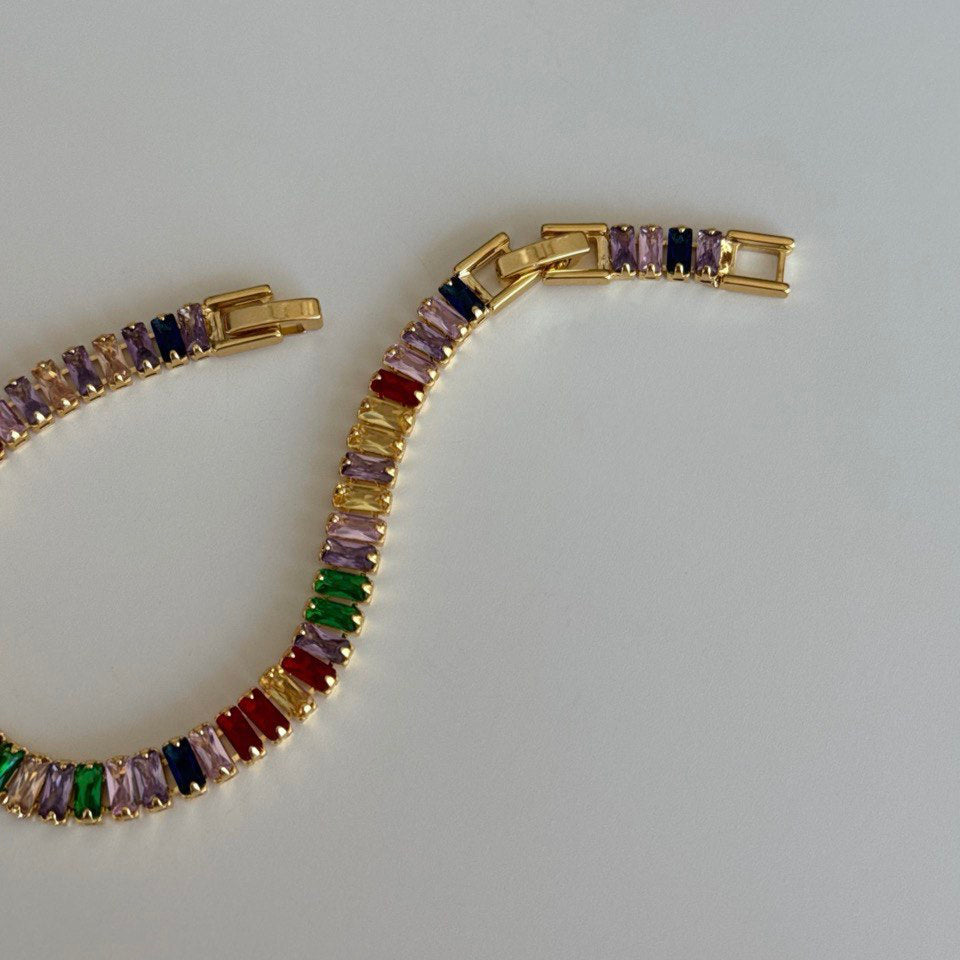 SAMANYOLU RENKLİ BAGET TAŞLI BİLEKLİK