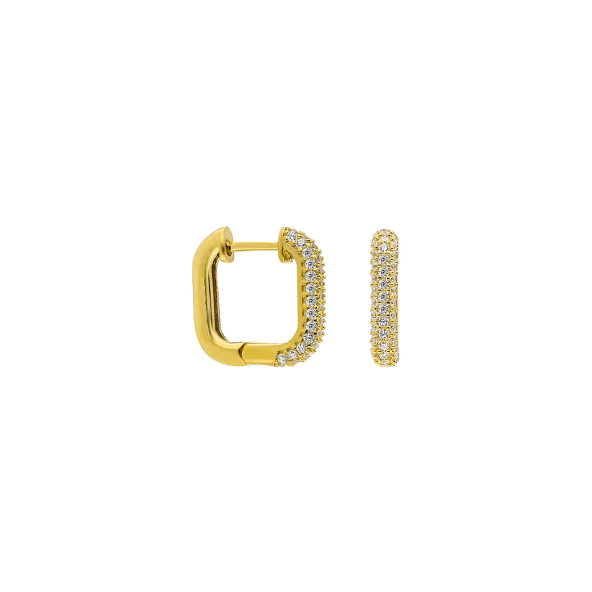 Square Zirkonia Ohrring (6994411126829)