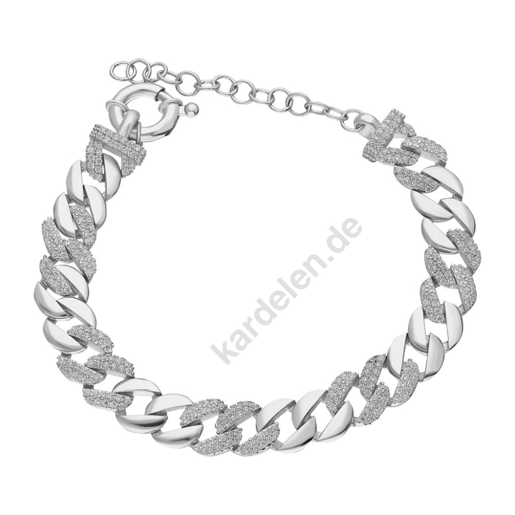 Gourmet Half Zirkonia Stein Armkette (7027034685485)