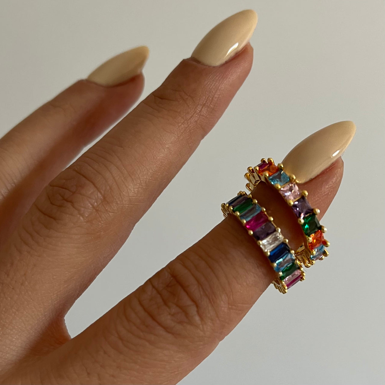 Baguette Colorful Ring (6985163964461)