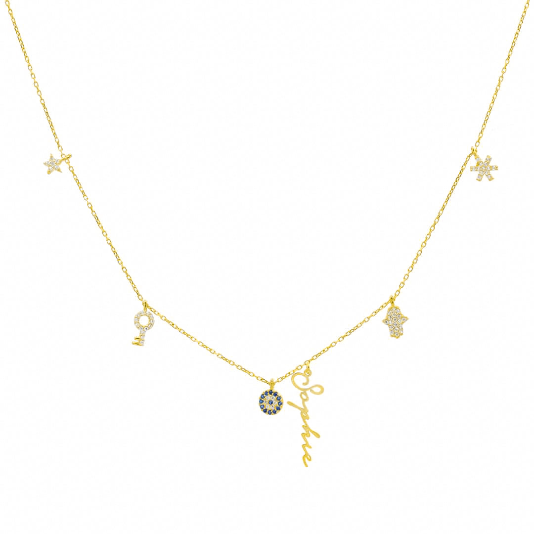 Charm Signatur Halskette (7017450962989)