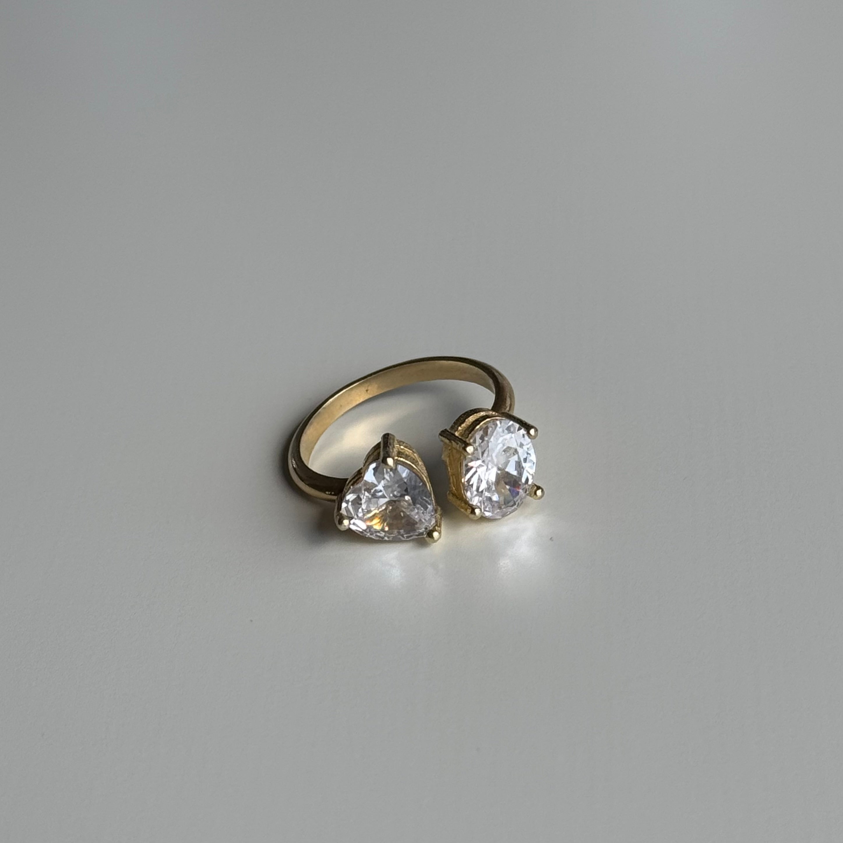 DUO TAŞLI YÜZÜK | 925 GÜMÜŞ