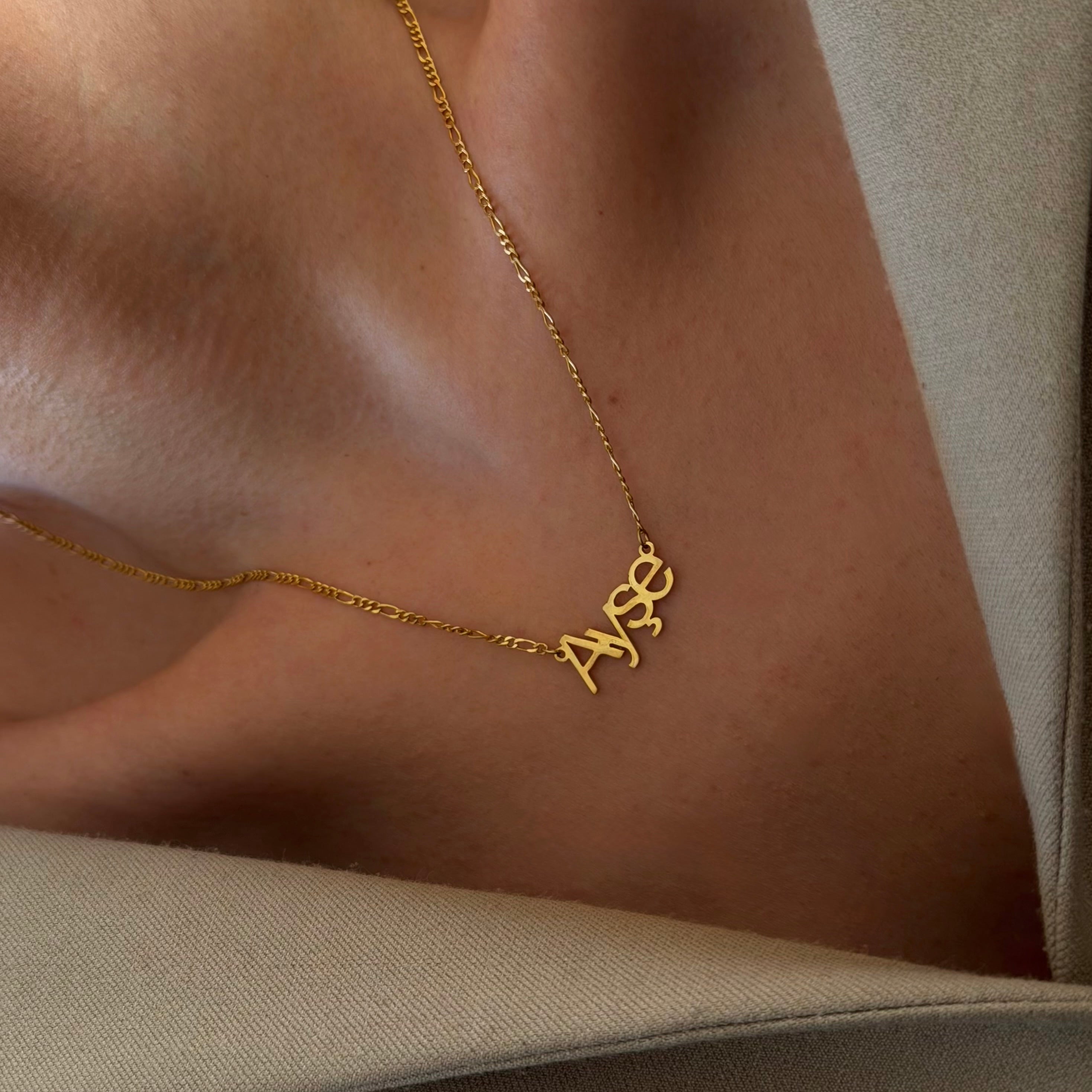 FİGARO MİNİMAL İSİM KOLYE | 925 GÜMÜŞ