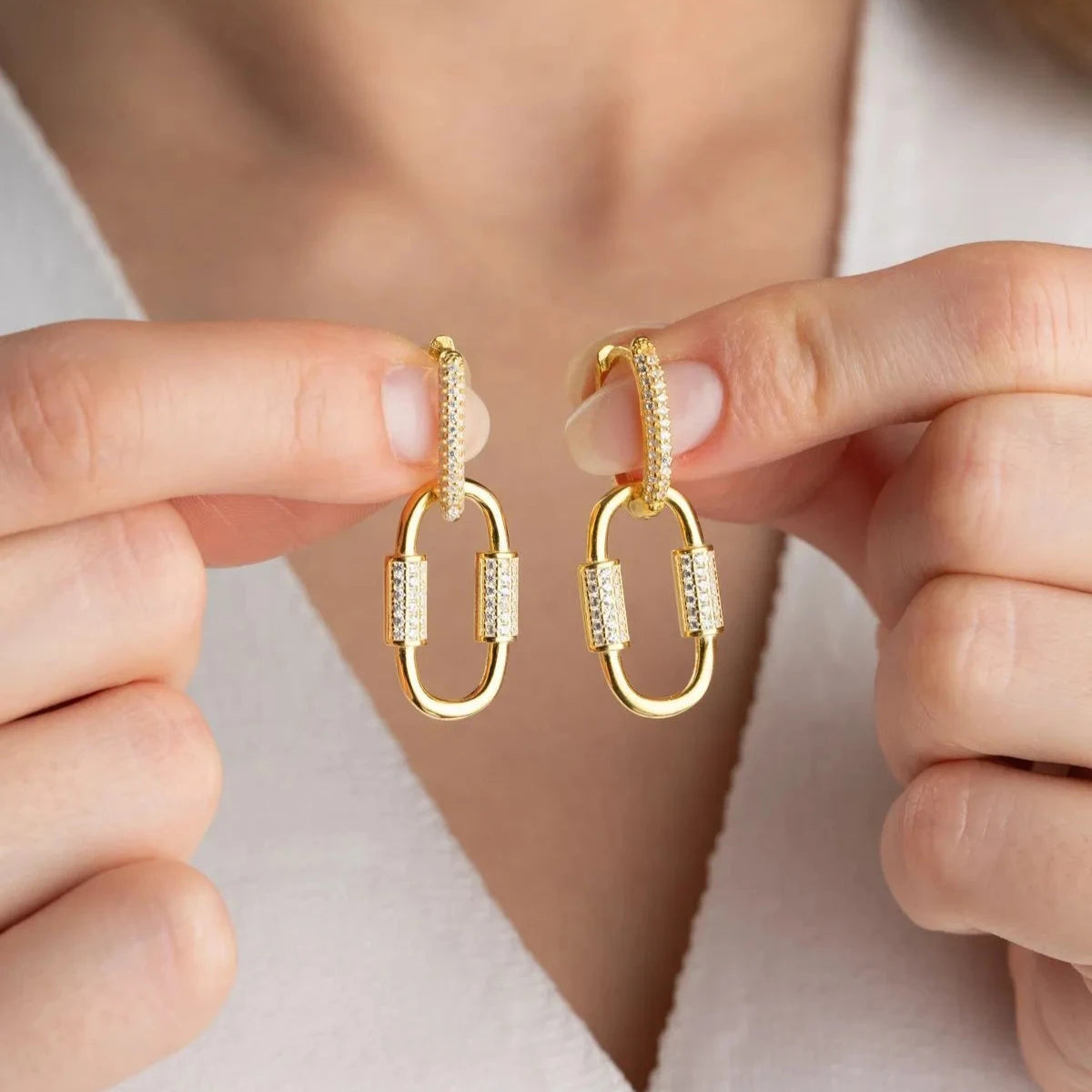 OVAL TAŞLI  KÜPE | 925 GÜMÜŞ